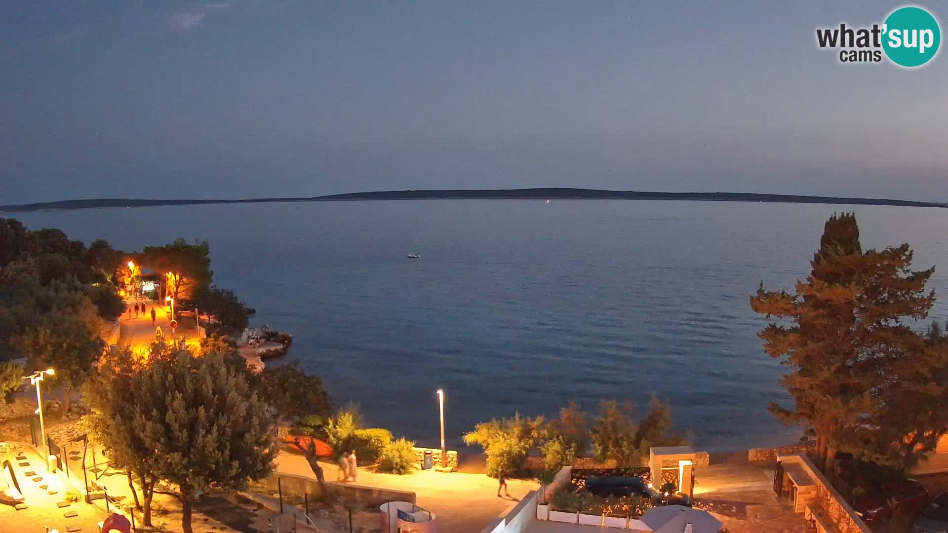 Webcam Strand Male Mandre – Liveblick von der Insel Pag