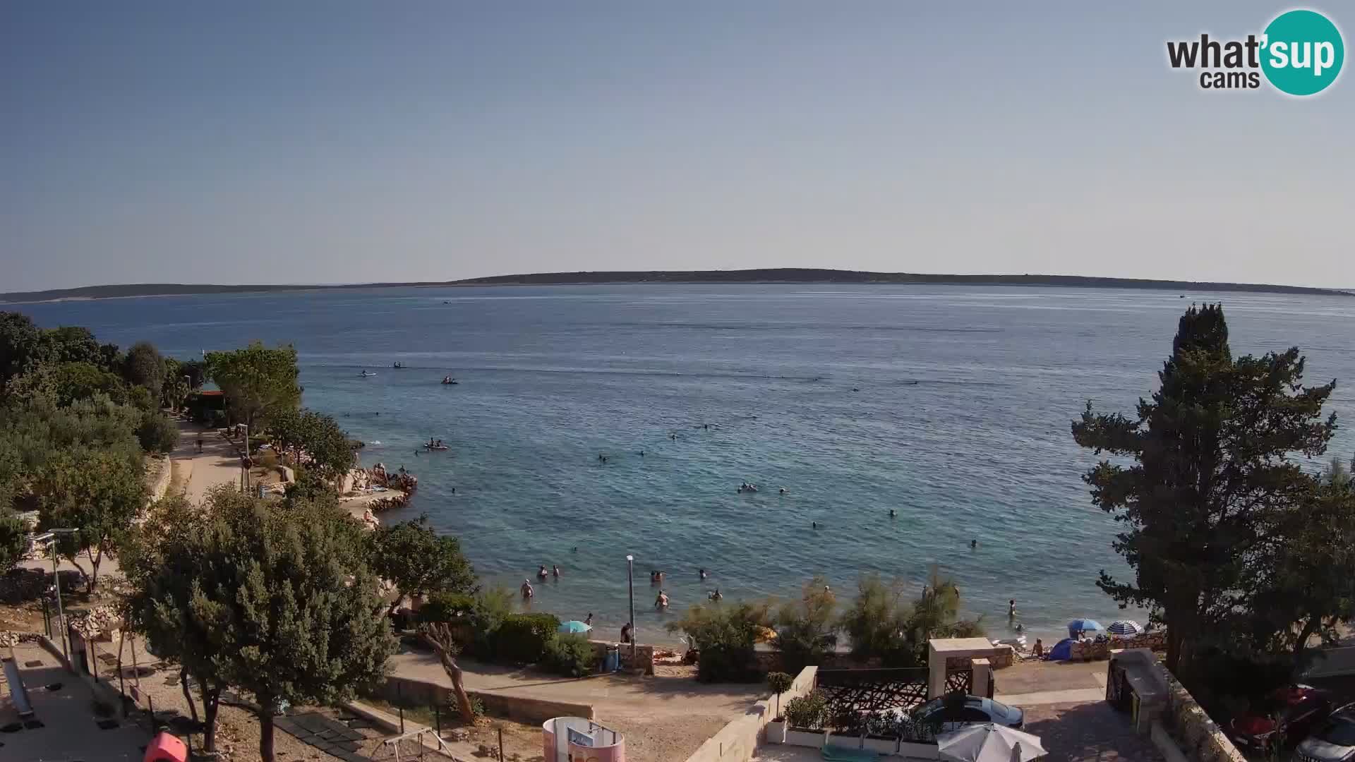 Webcam Plaža Male Mandre – Live View from Pag Island
