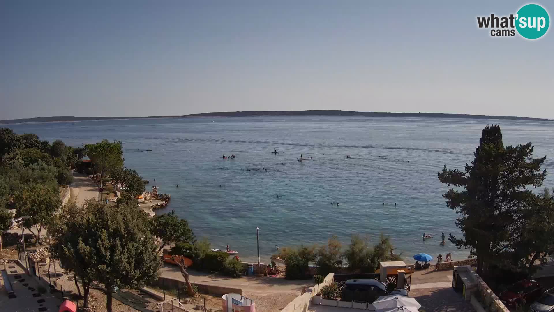 Webcam Plaža Male Mandre – Live View from Pag Island