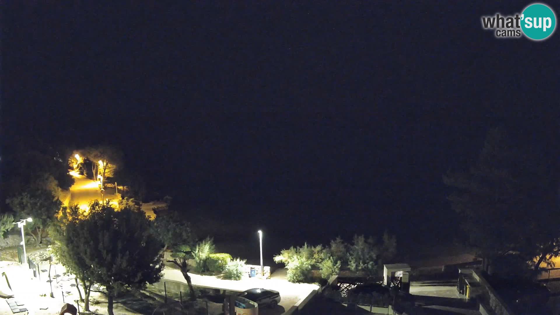 Webcam Plage Male Mandre – Vue en direct depuis l’île de Pag