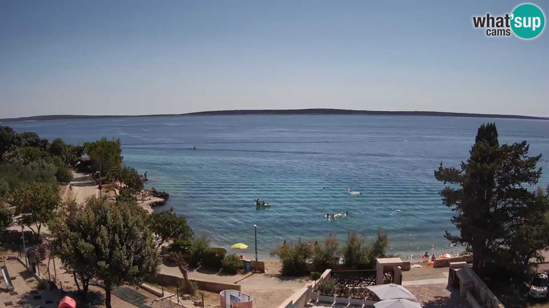 Webcam Plaža Male Mandre – Live View from Pag Island