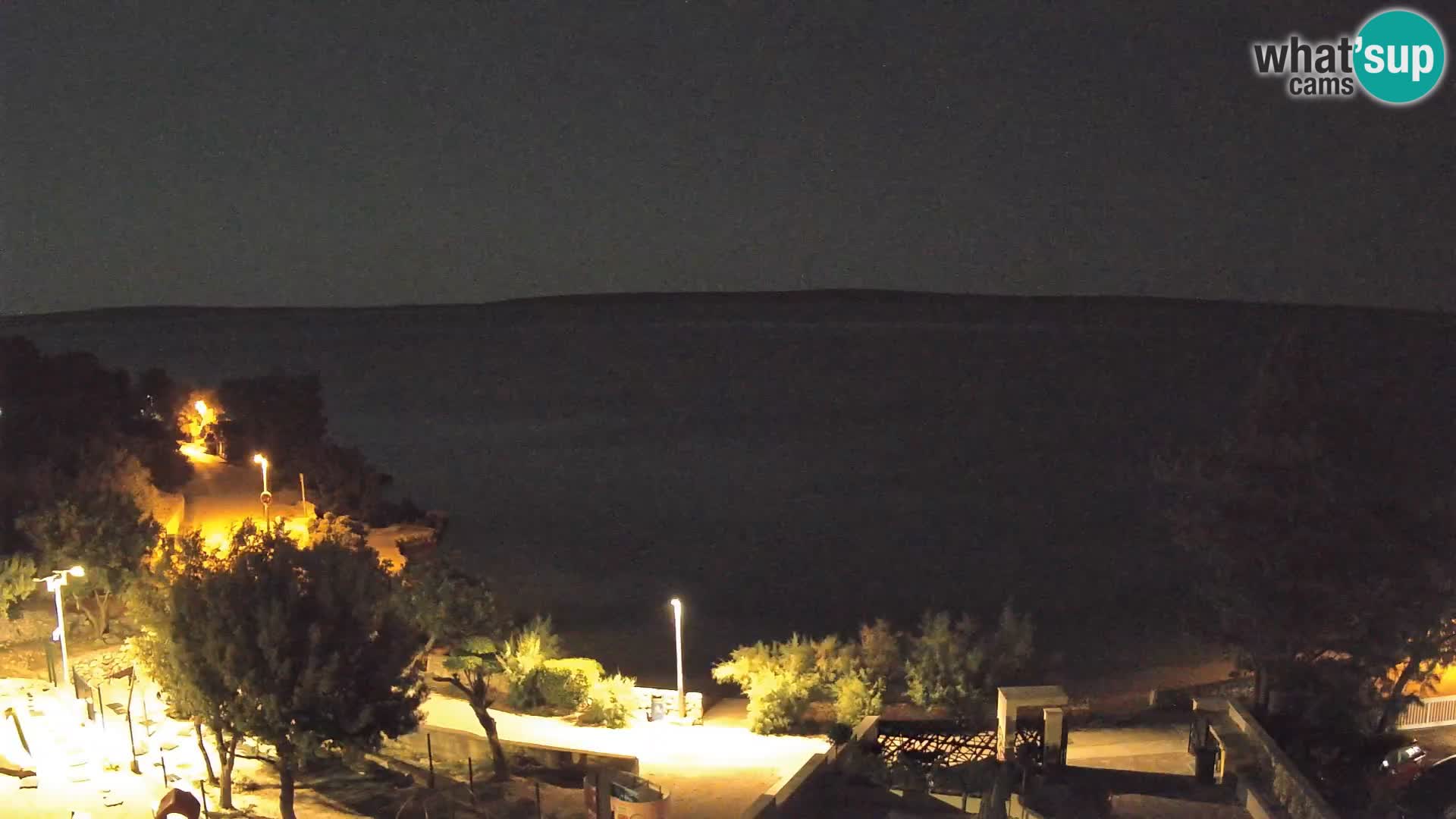 Webcam Plaža Male Mandre – Diretta dalla spiaggia sull’isola di Pag