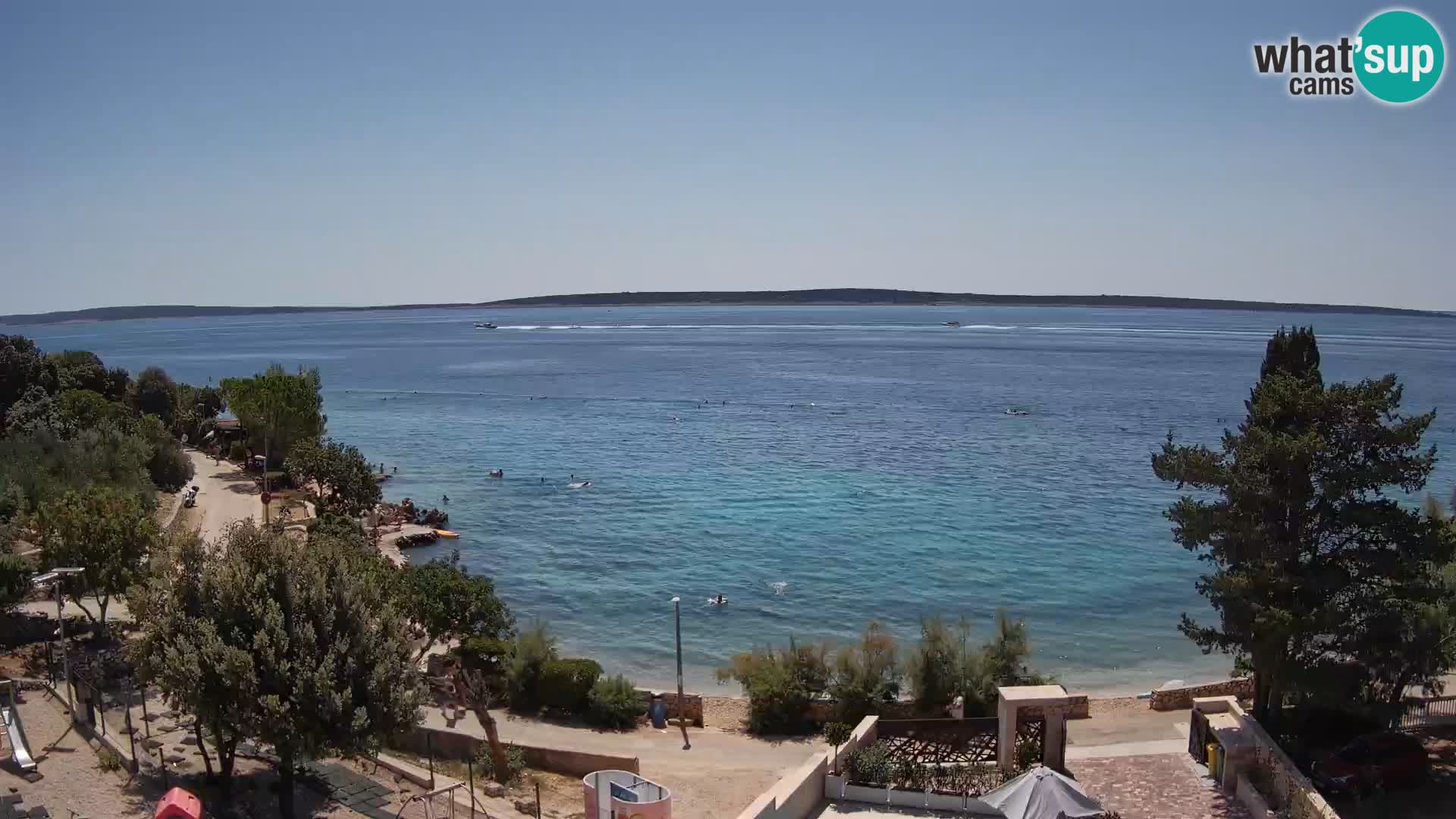 Webcam Plaža Male Mandre – Live View from Pag Island