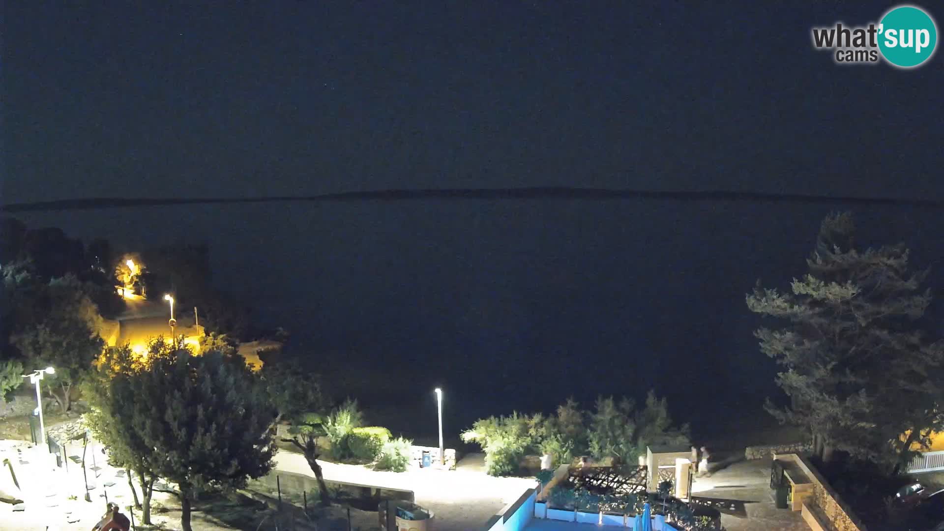 Webcam Strand Male Mandre – Liveblick von der Insel Pag