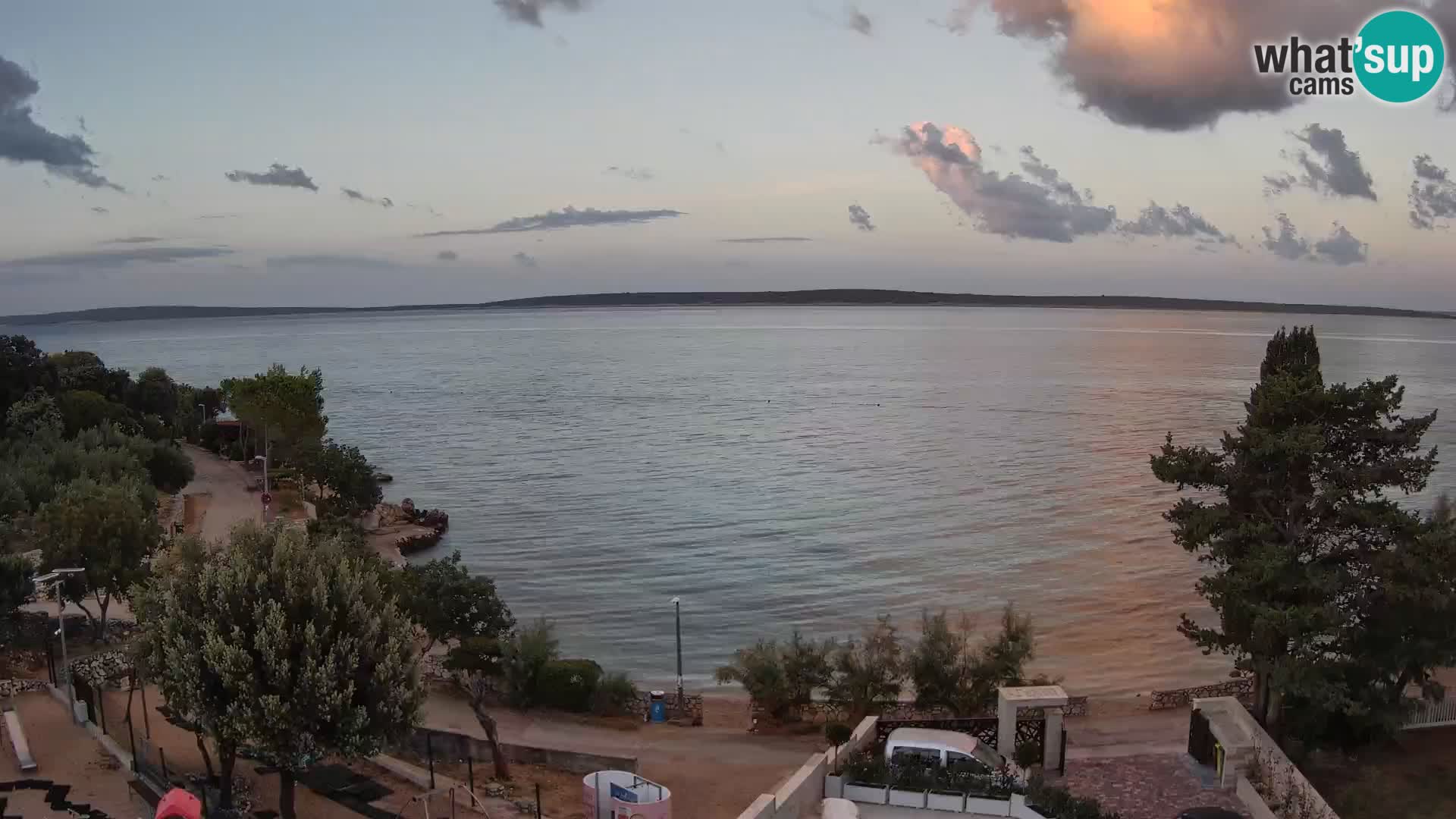 Webcam Plaža Male Mandre – Live View from Pag Island