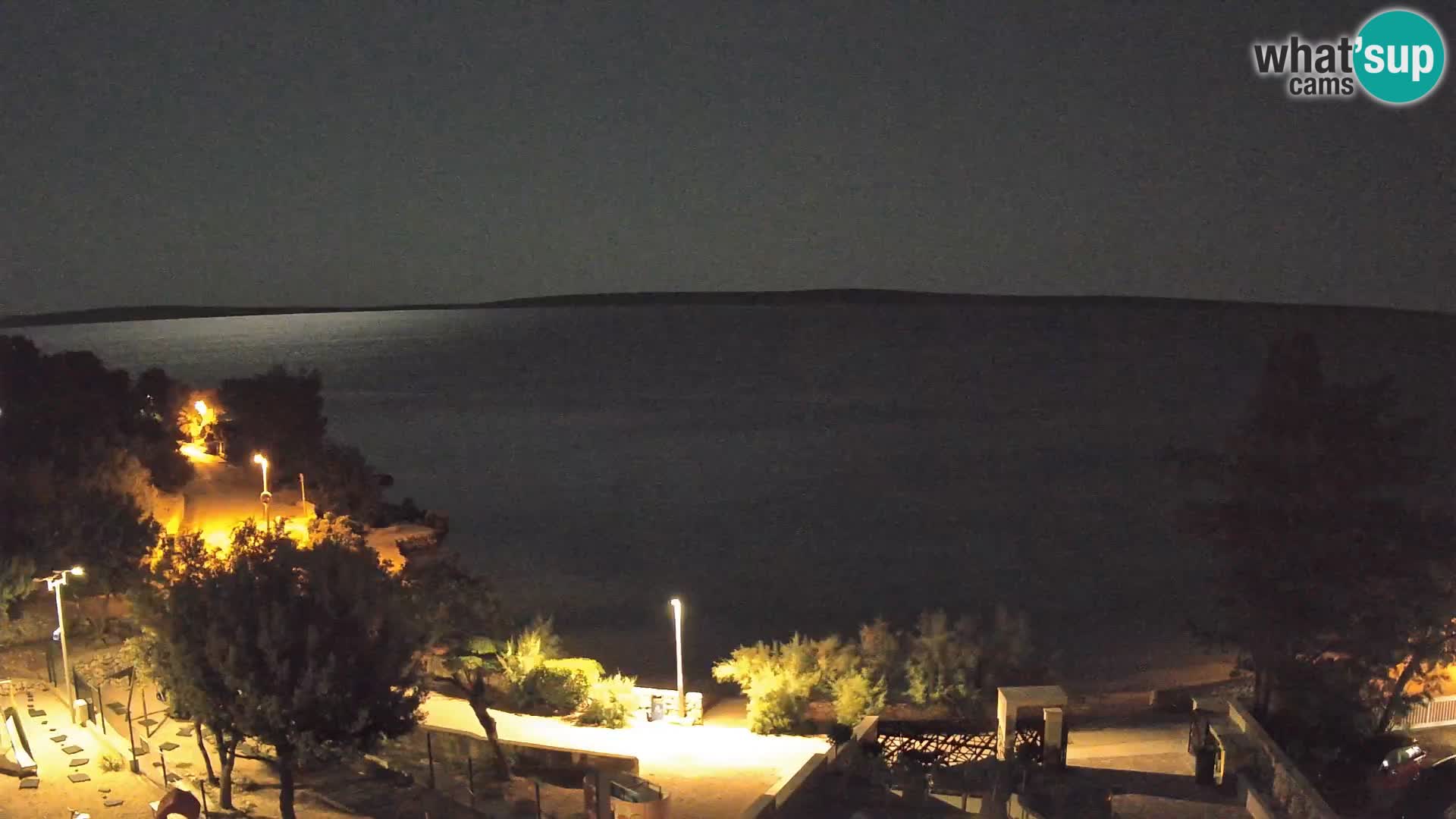 Webcam Plaža Male Mandre – Diretta dalla spiaggia sull’isola di Pag