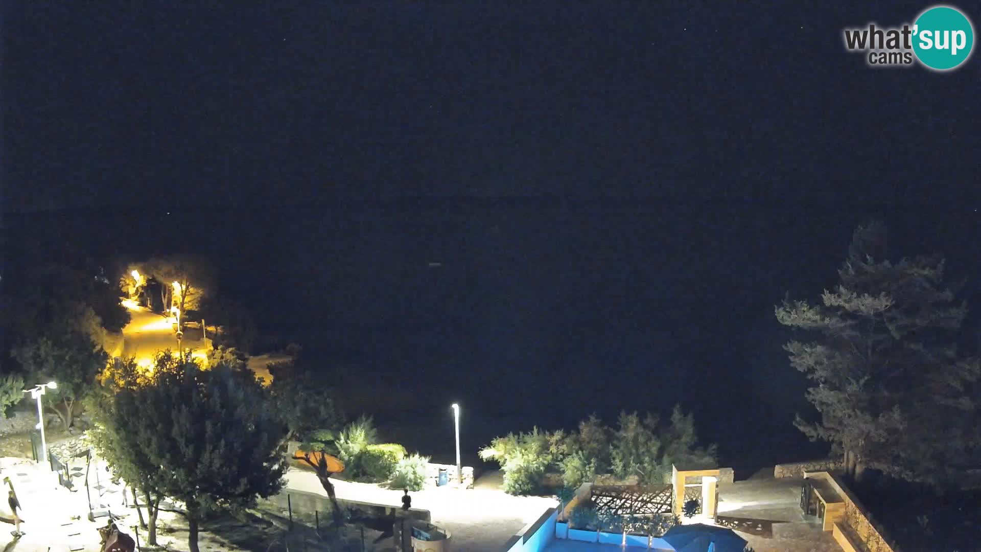 Webcam Plaža Male Mandre – Diretta dalla spiaggia sull’isola di Pag