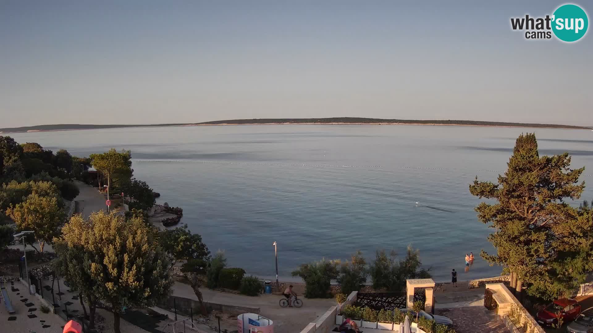Webcam Plaža Male Mandre – Live View from Pag Island