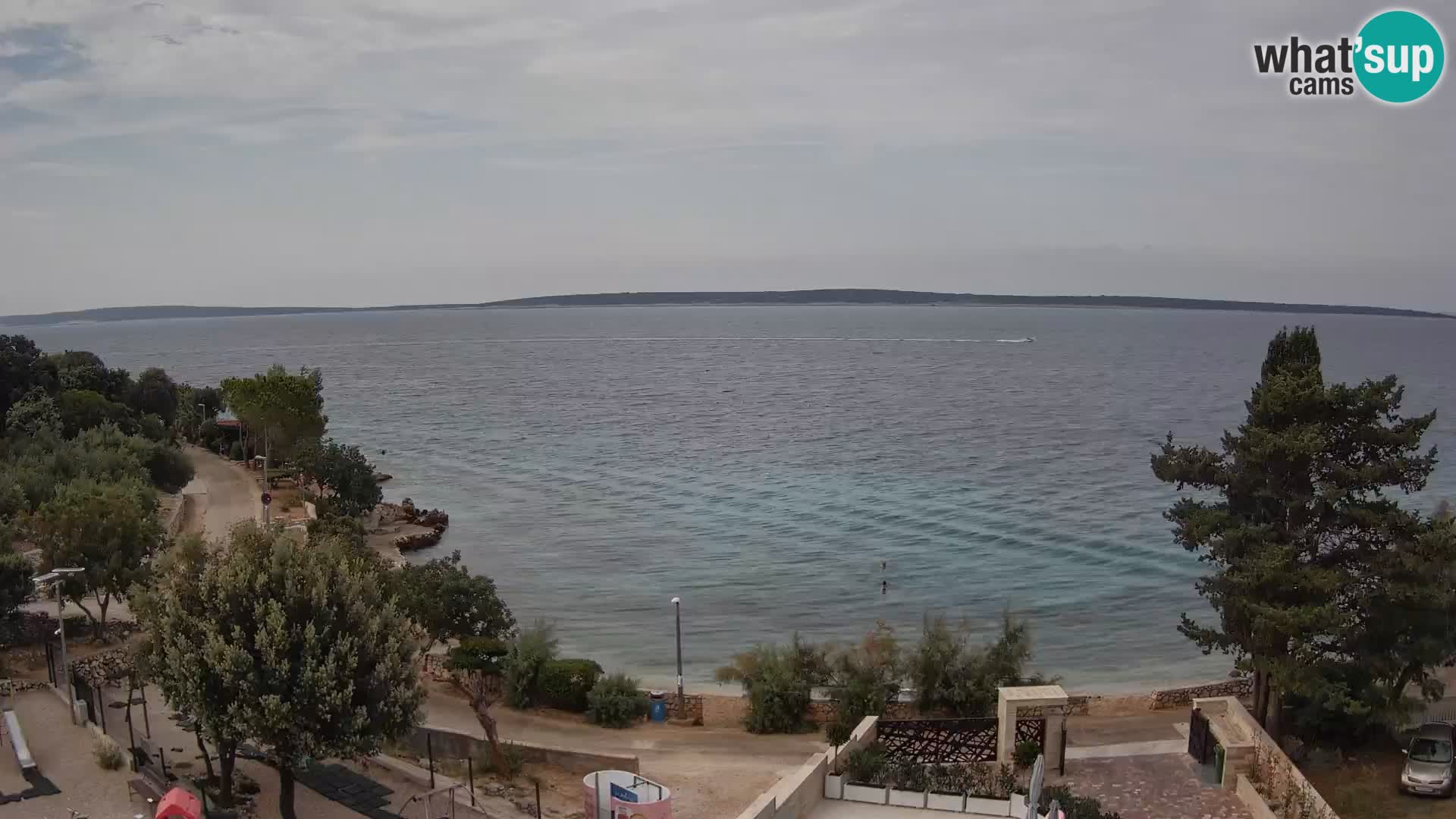 Webcam Plaža Male Mandre – Live View from Pag Island