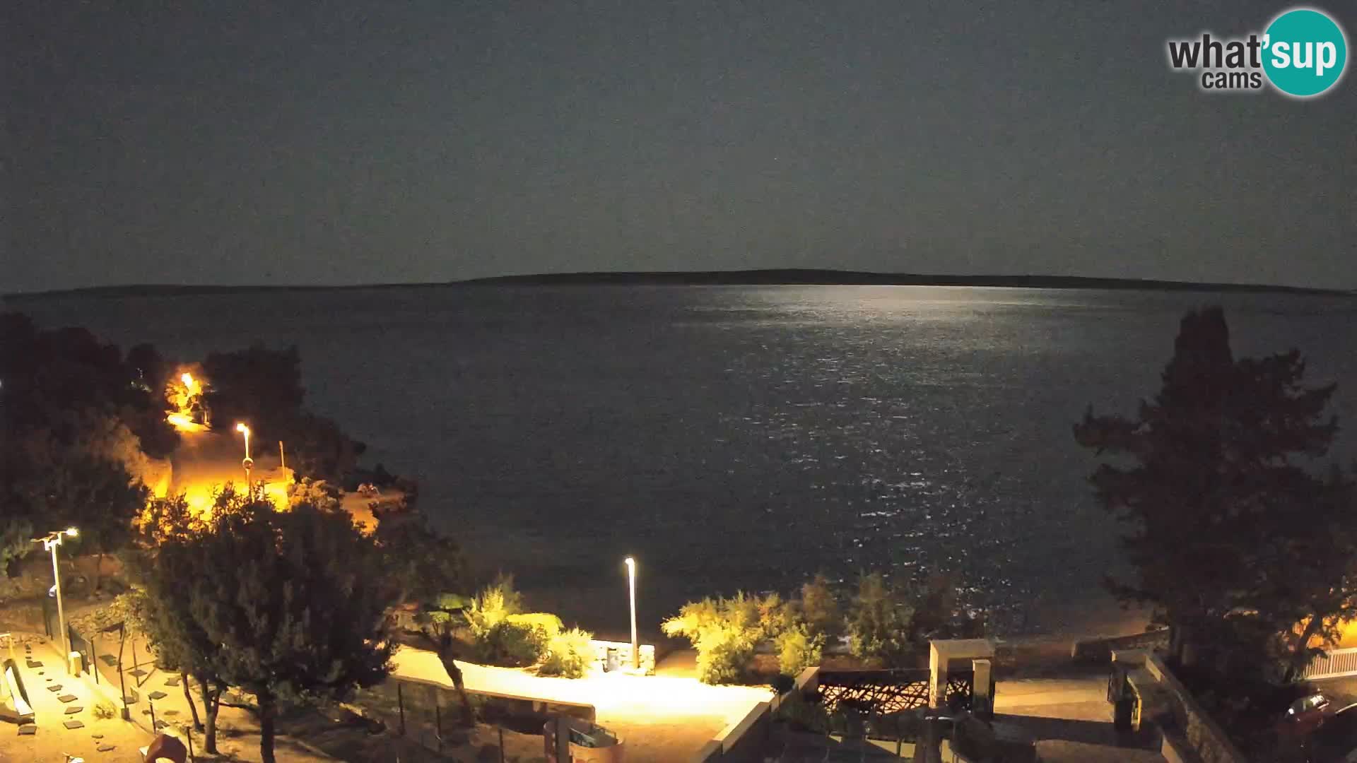 Webcam Strand Male Mandre – Liveblick von der Insel Pag