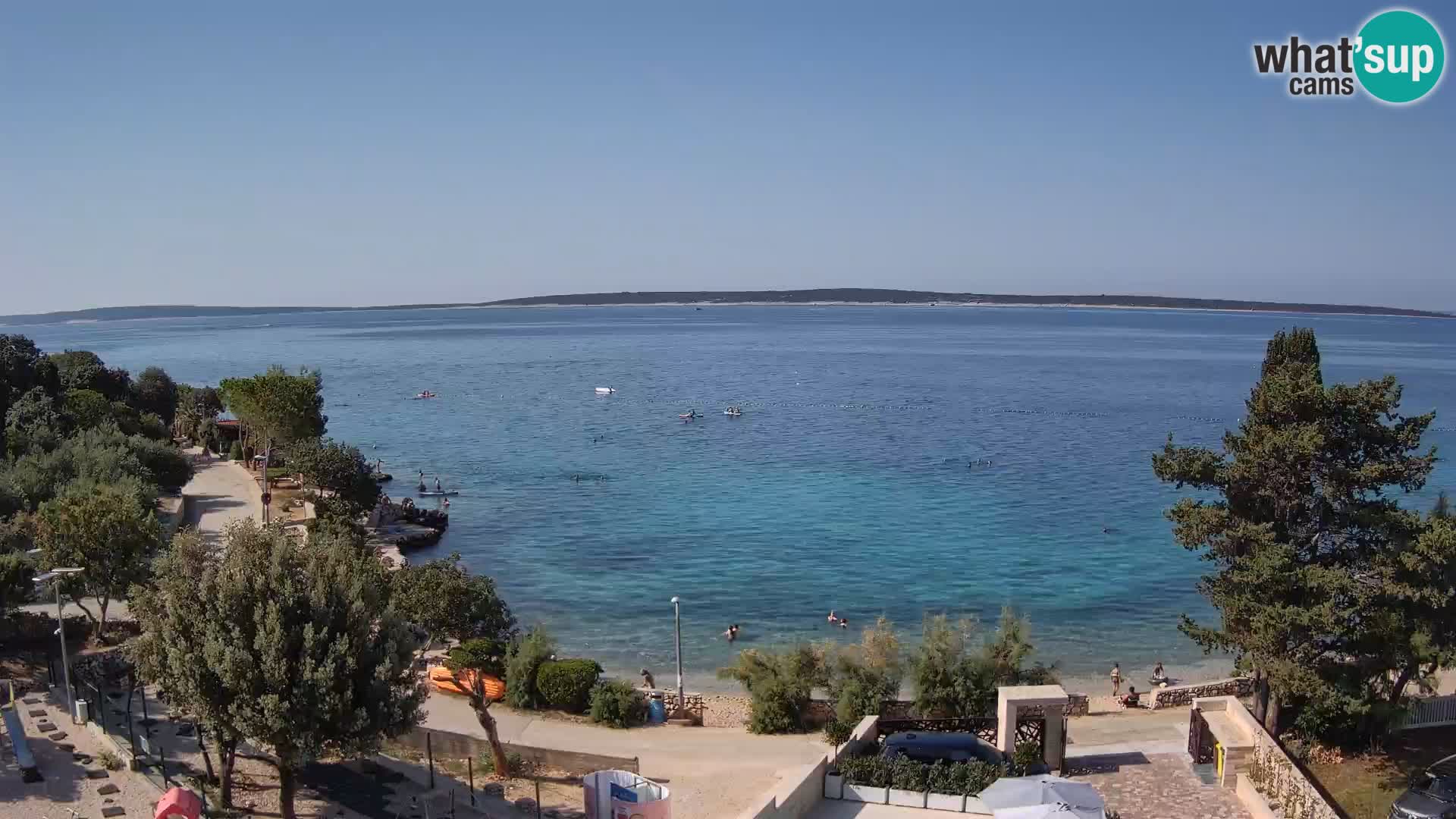 Webcam Plaža Male Mandre – Live View from Pag Island