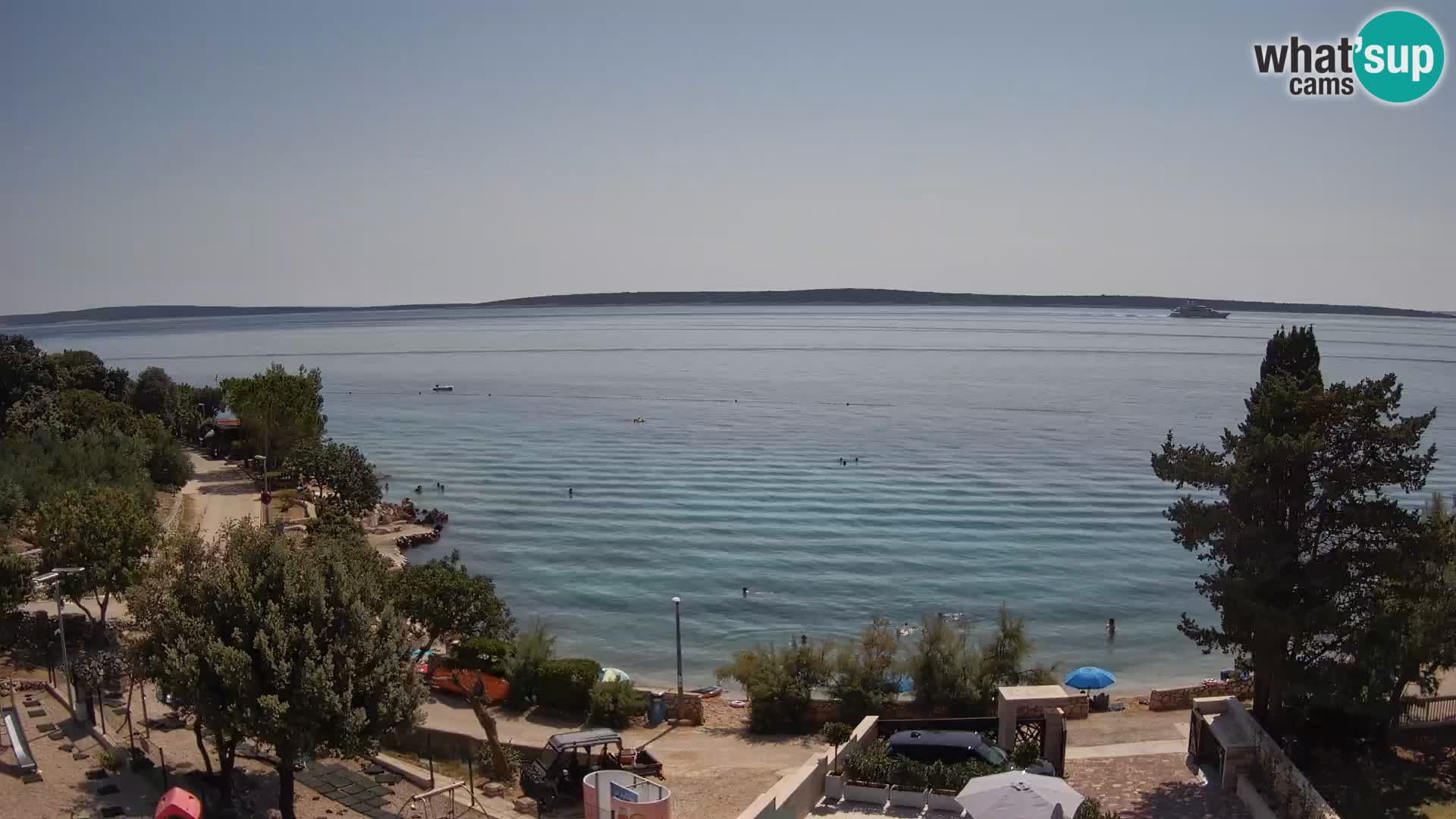 Webcam Plaža Male Mandre – Live View from Pag Island