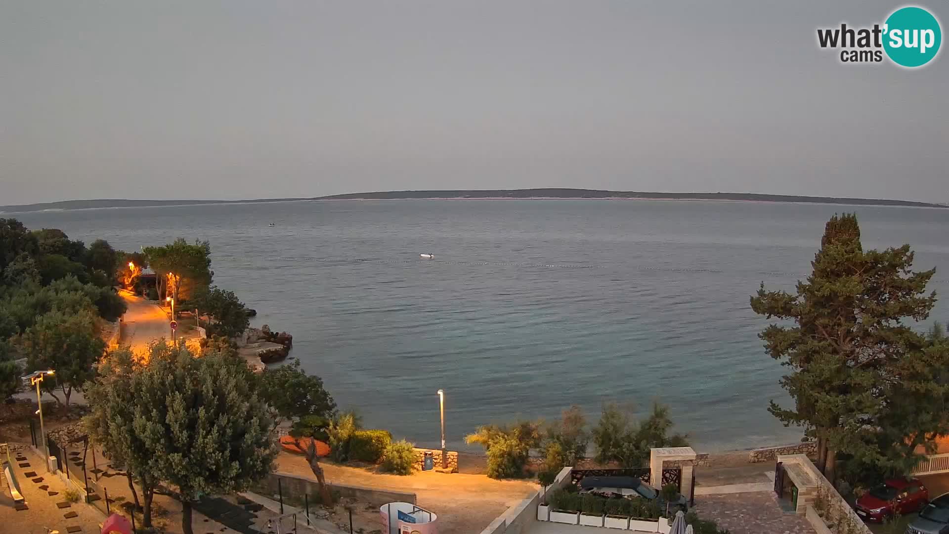 Webcam Plaža Male Mandre – Live View from Pag Island