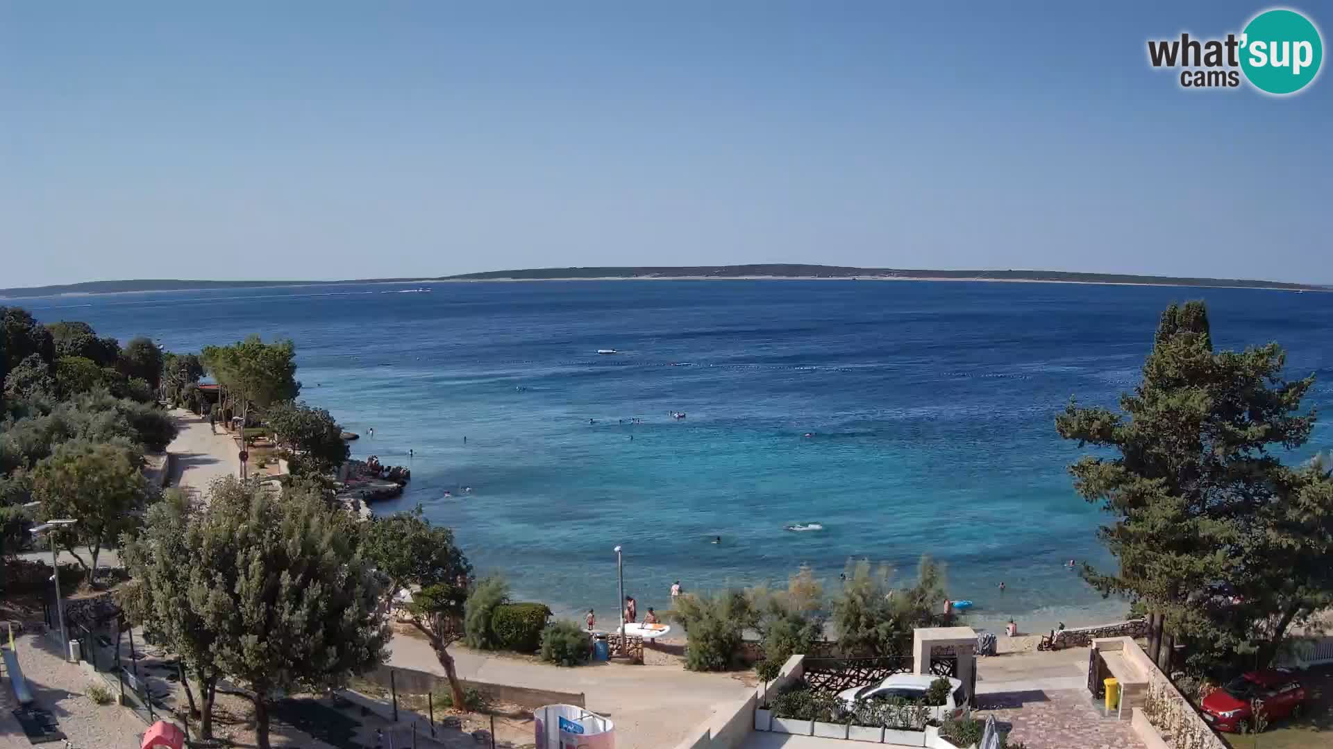 Webcam Plaža Male Mandre – Live View from Pag Island