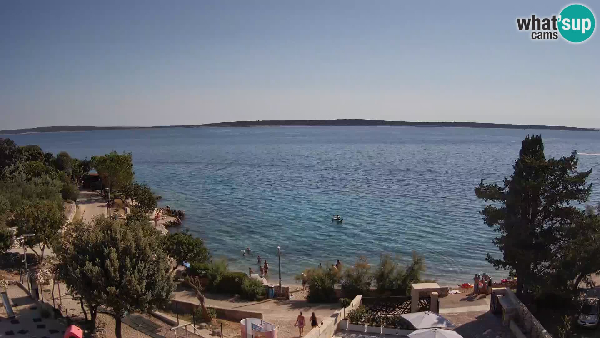 Webcam Plaža Male Mandre – Live View from Pag Island