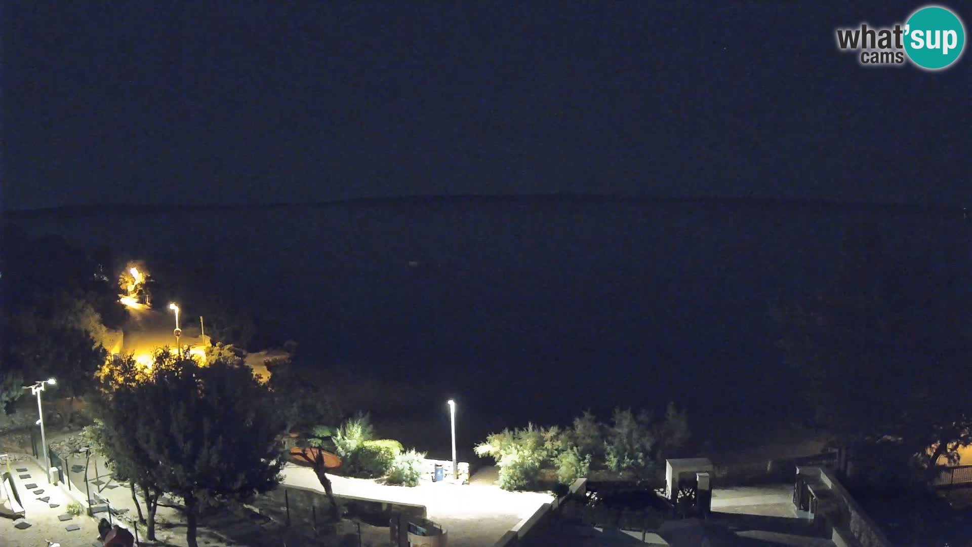 Webcam Strand Male Mandre – Liveblick von der Insel Pag