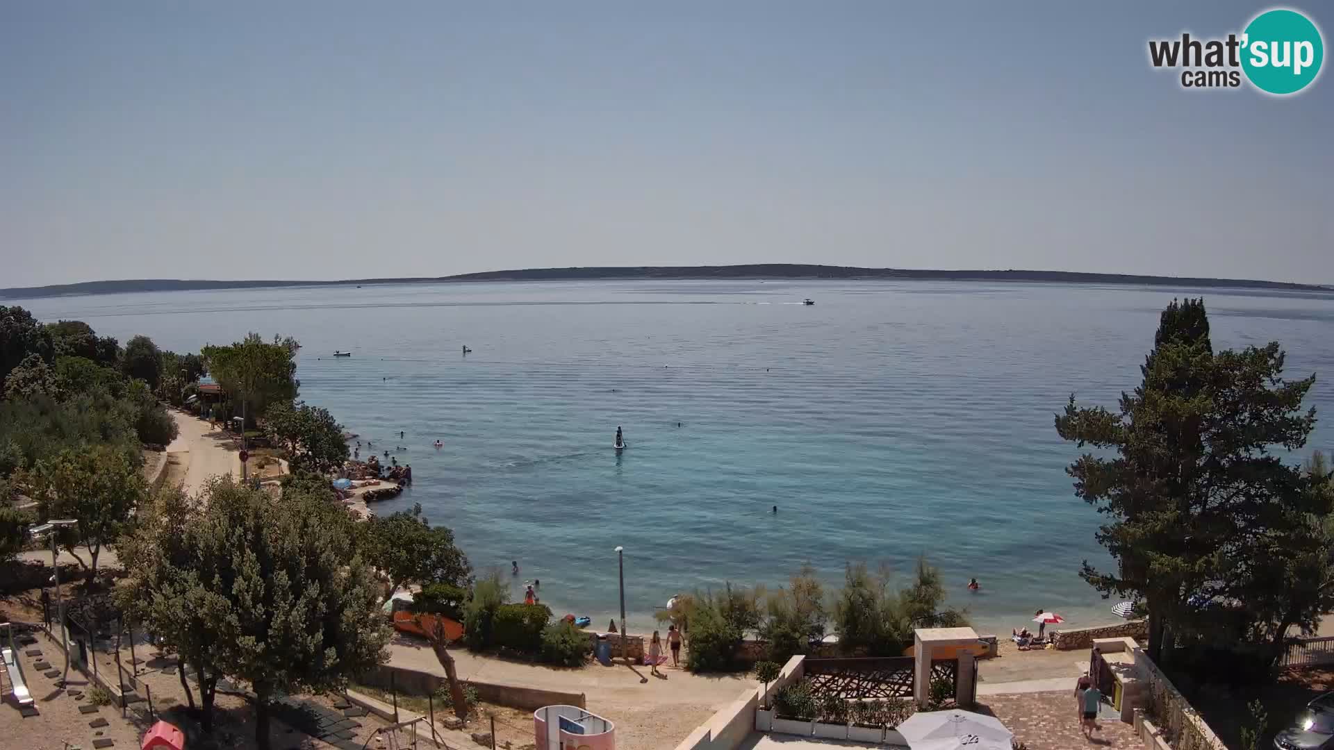 Webcam Plaža Male Mandre – Live View from Pag Island