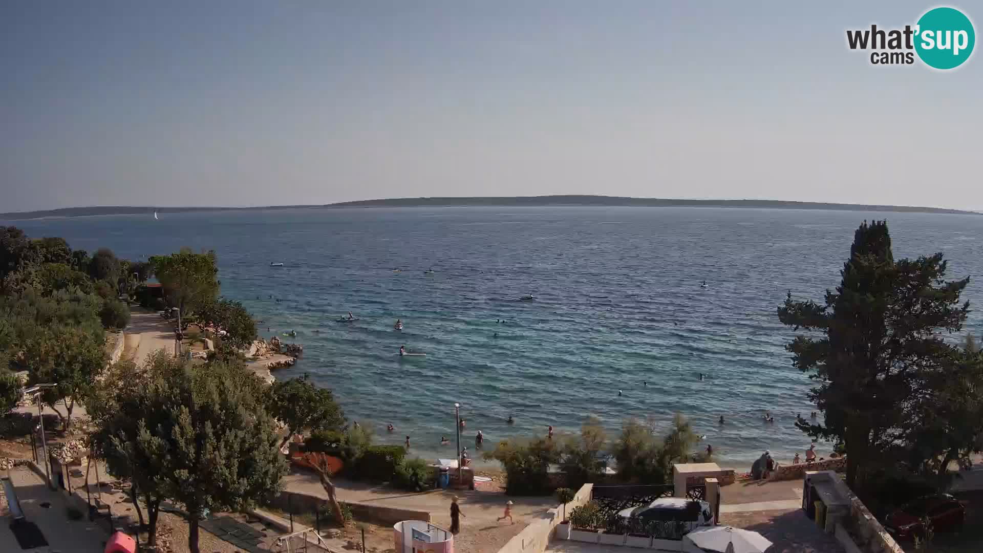 Webcam Plaža Male Mandre – Live View from Pag Island