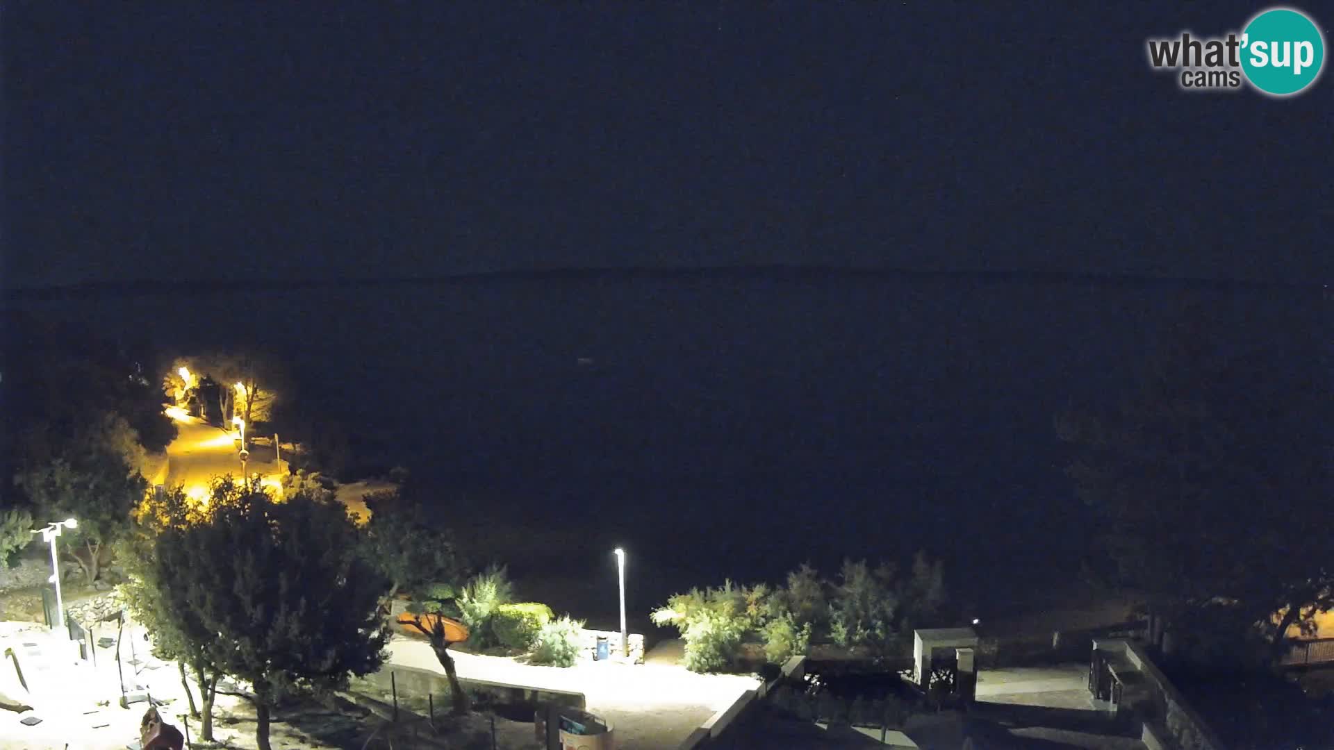 Webcam Plaža Male Mandre – Live View from Pag Island
