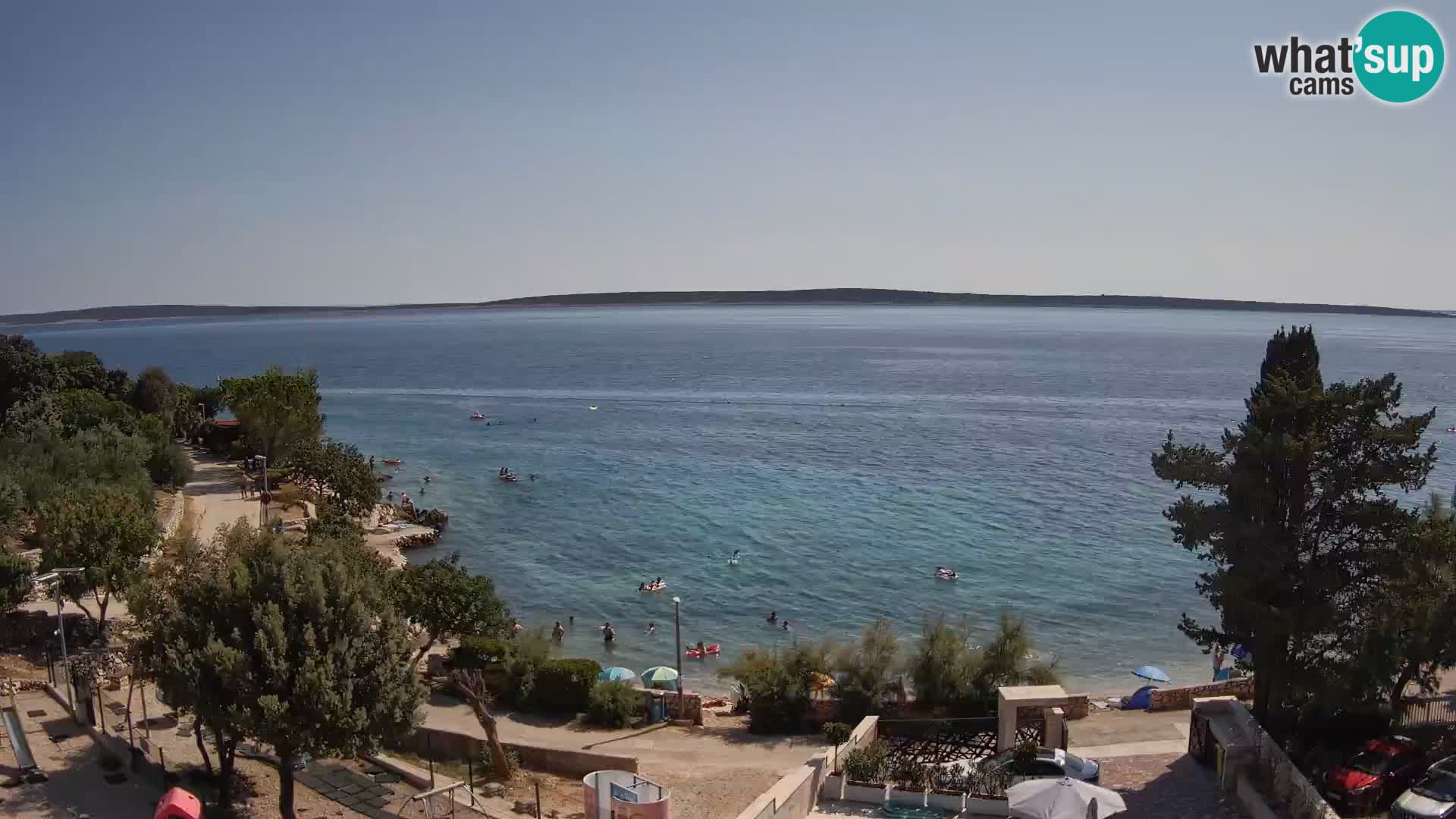 Webcam Plaža Male Mandre – Live View from Pag Island