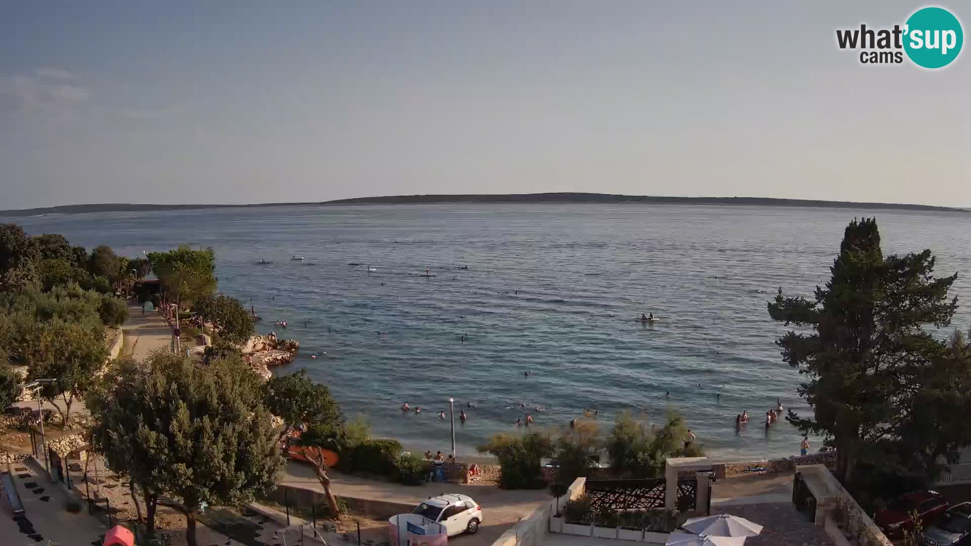 Webcam Strand Male Mandre – Liveblick von der Insel Pag