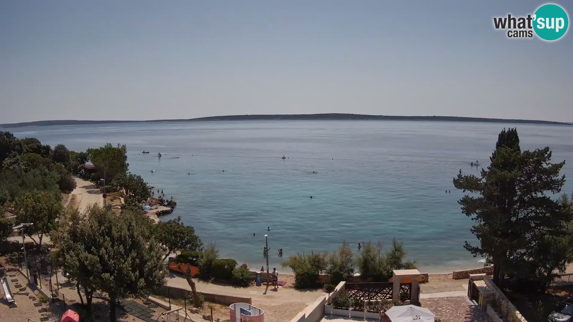 Webcam Plaža Male Mandre – Live View from Pag Island