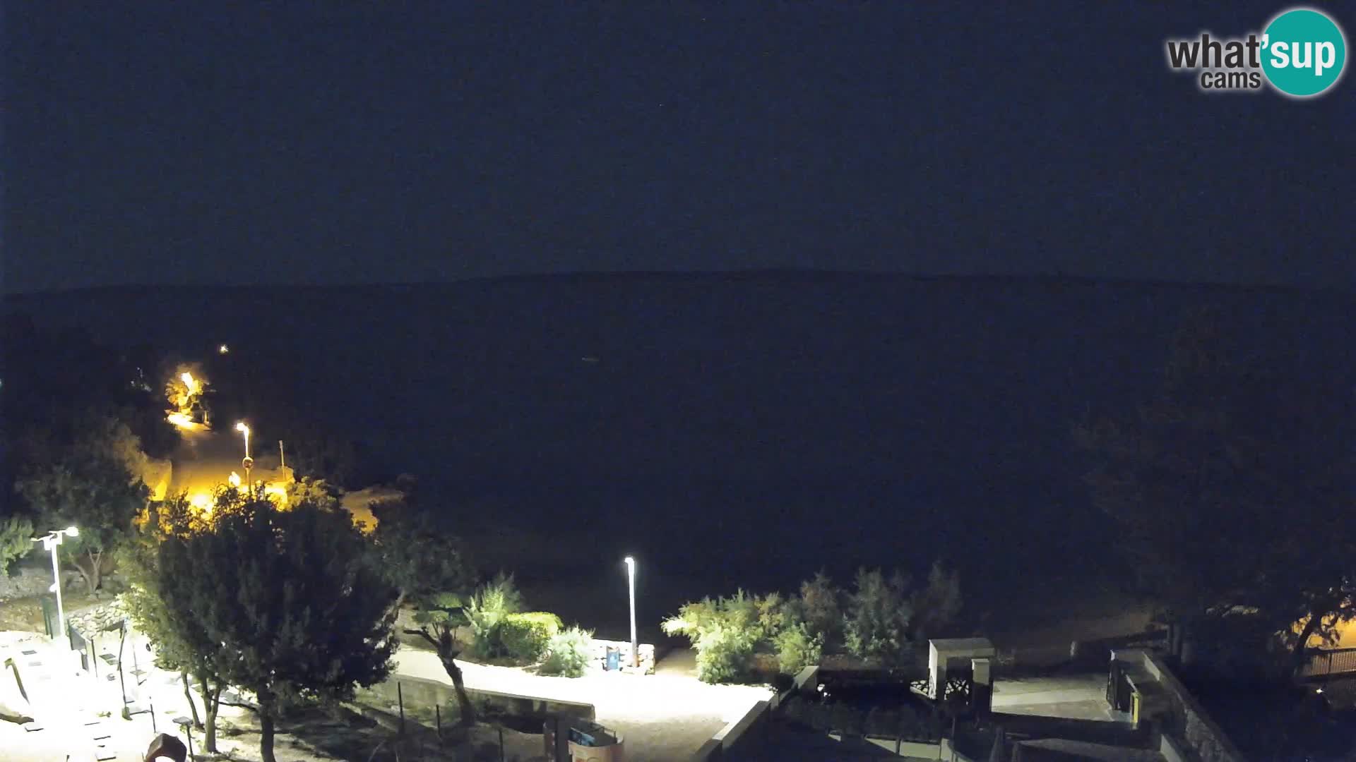 Webcam Plaža Male Mandre – Diretta dalla spiaggia sull’isola di Pag