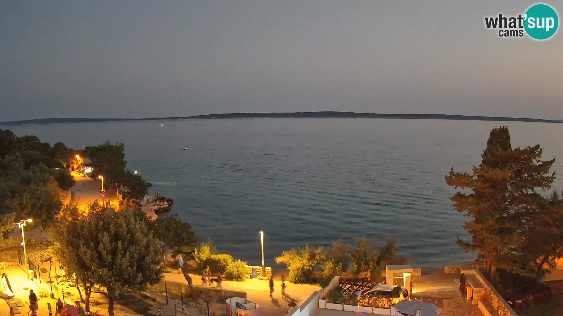 Webcam Plaža Male Mandre – Diretta dalla spiaggia sull’isola di Pag