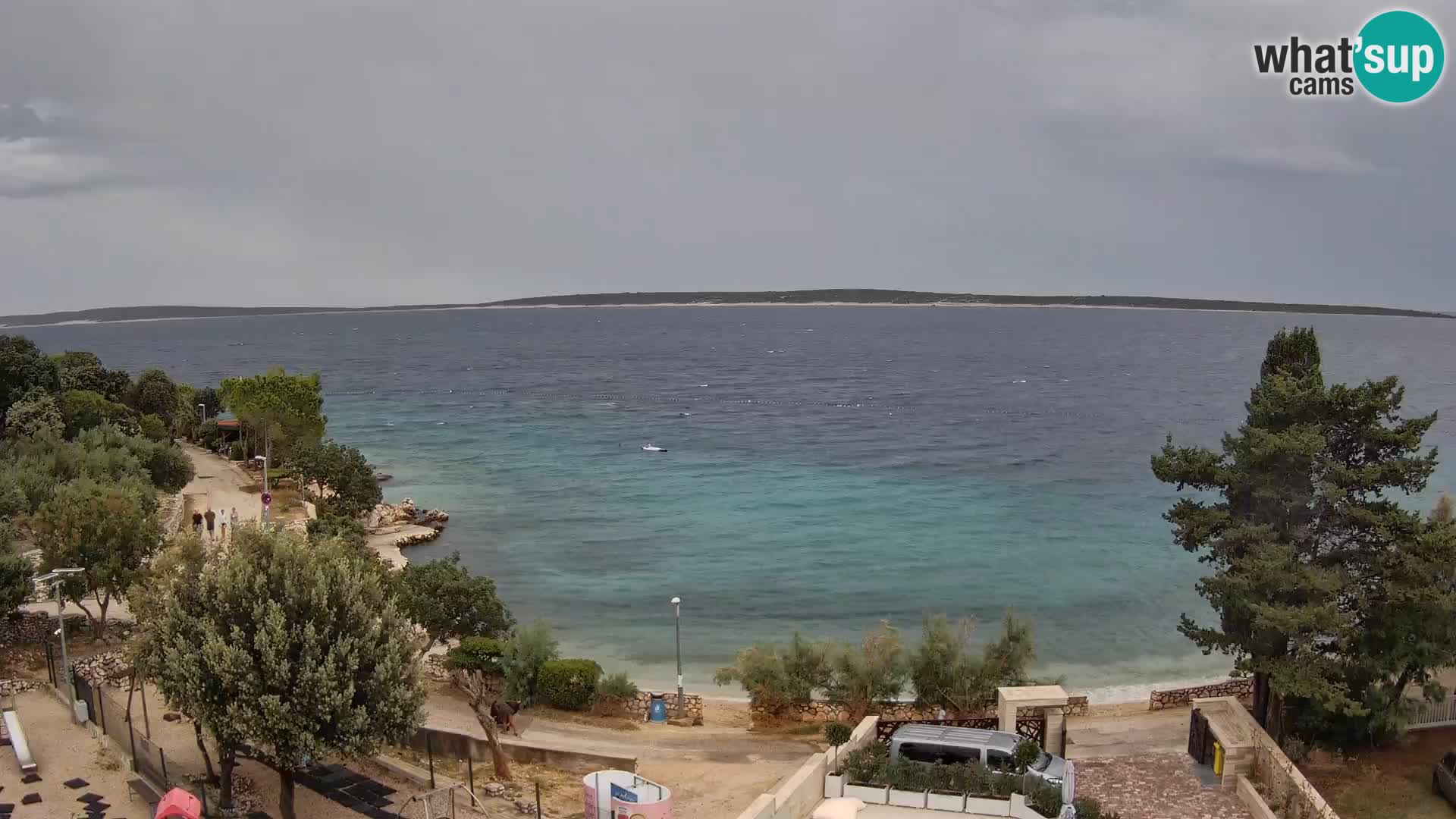 Webcam Plaža Male Mandre – Live View from Pag Island