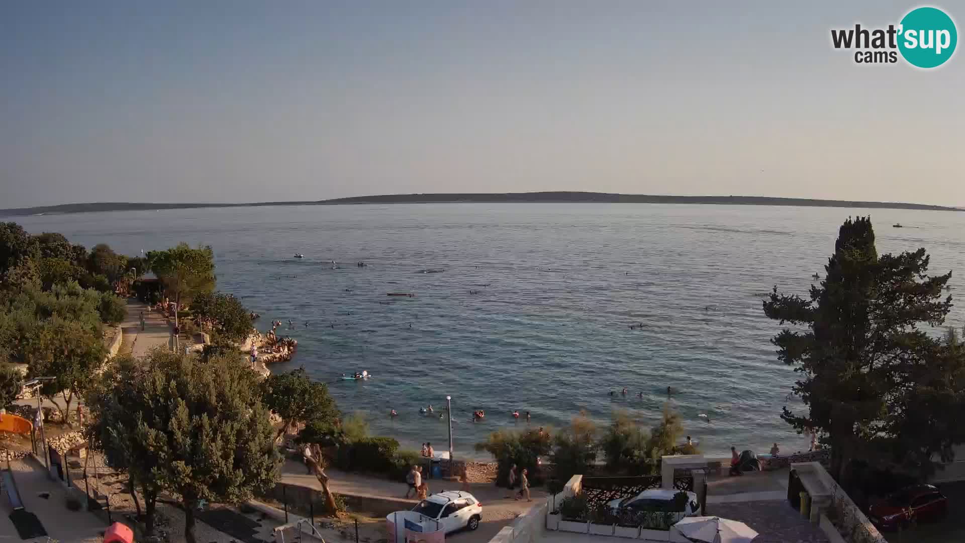Webcam Plaža Male Mandre – Live View from Pag Island