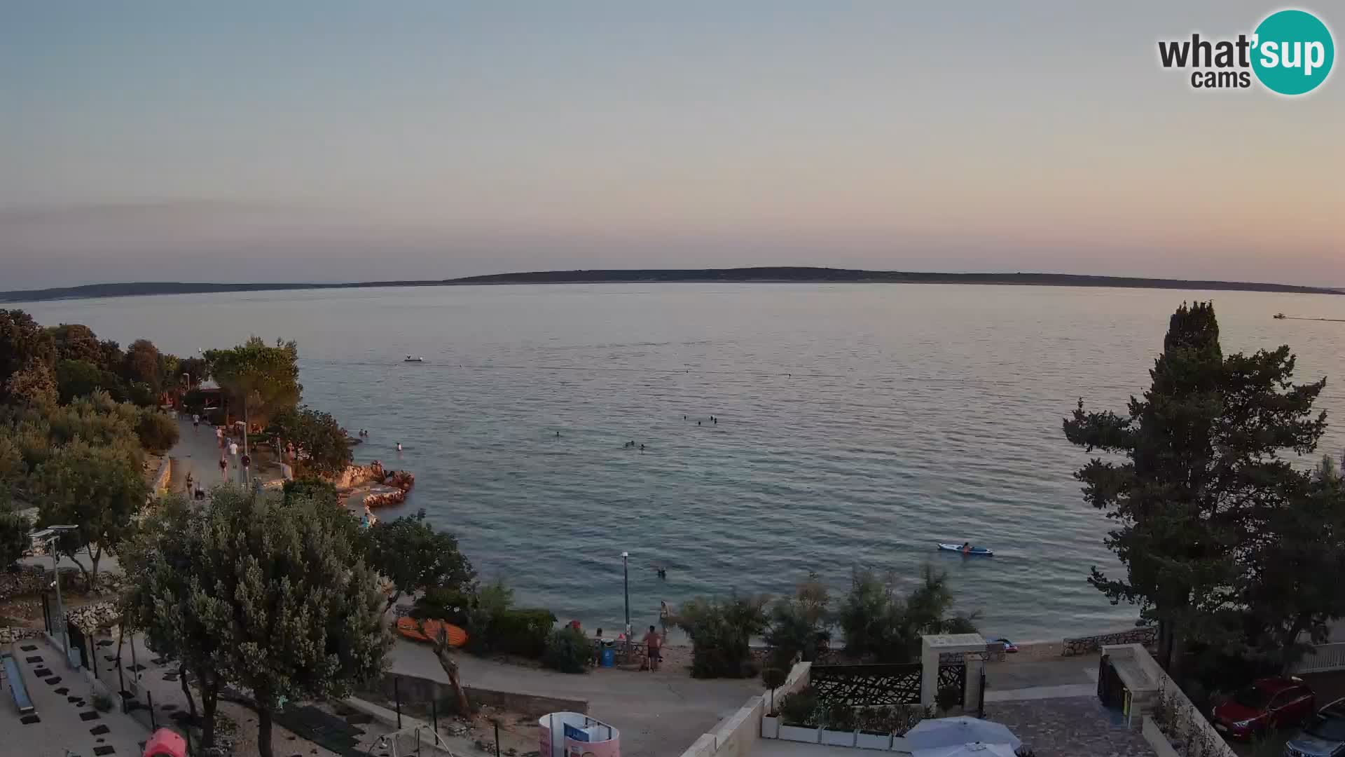 Webcam Strand Male Mandre – Liveblick von der Insel Pag