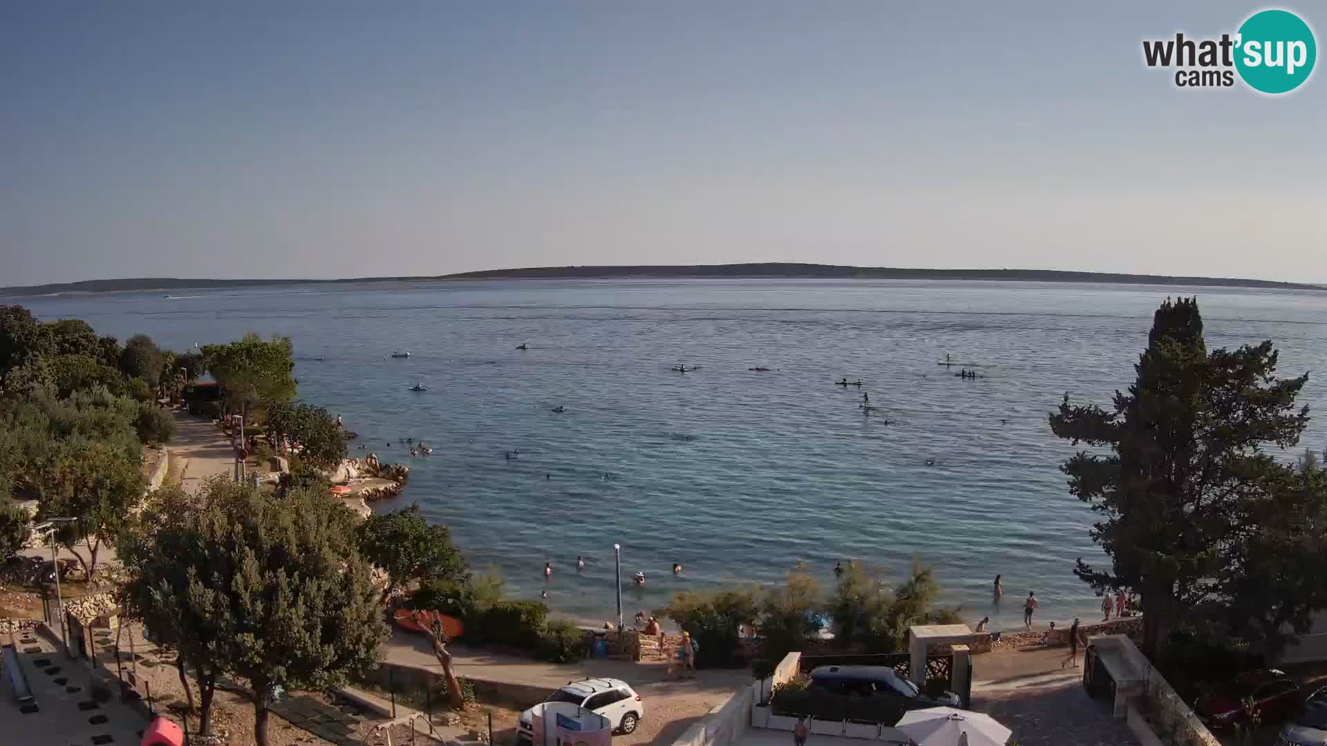 Webcam Plaža Male Mandre – Diretta dalla spiaggia sull’isola di Pag