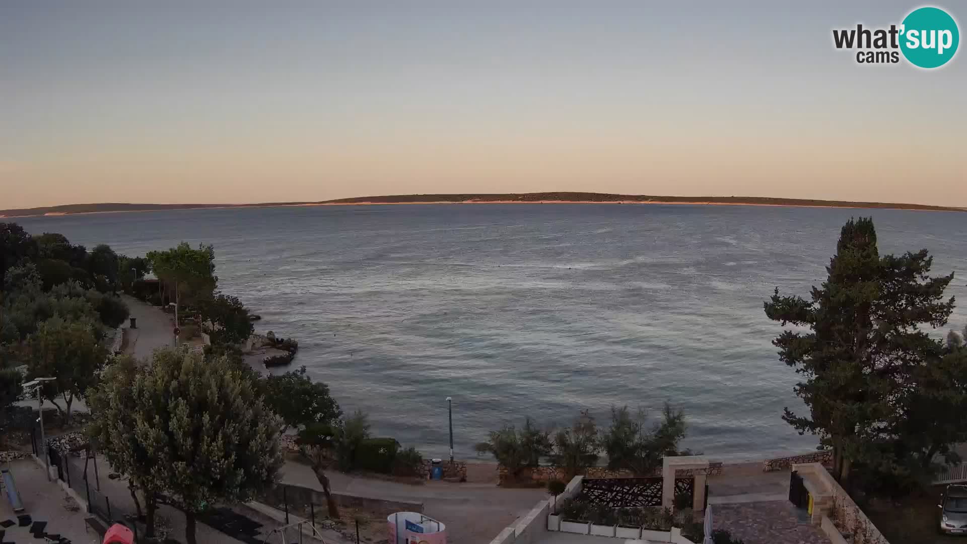 Webcam Plaža Male Mandre – Live View from Pag Island