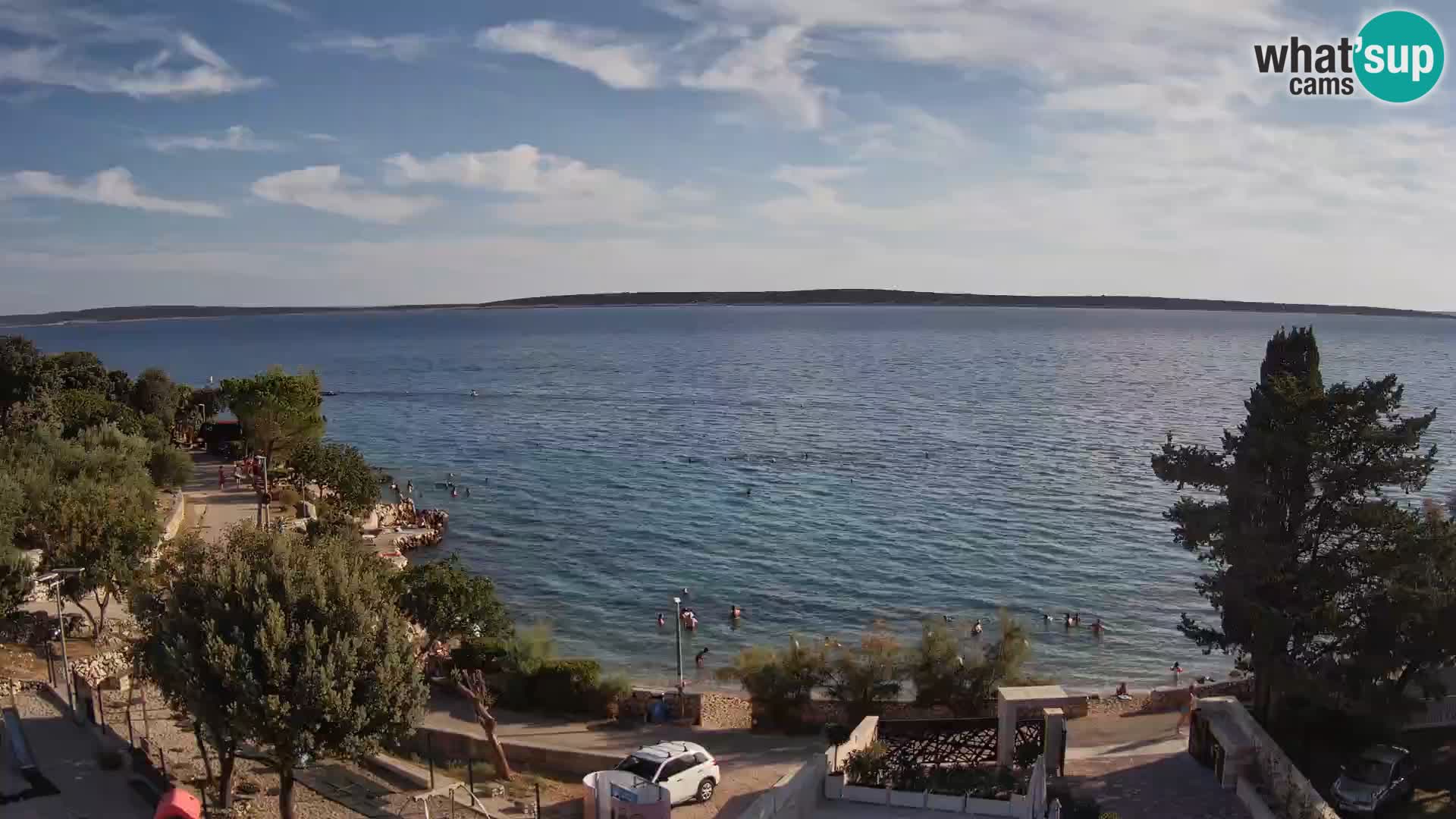 Webcam Plaža Male Mandre – Live View from Pag Island