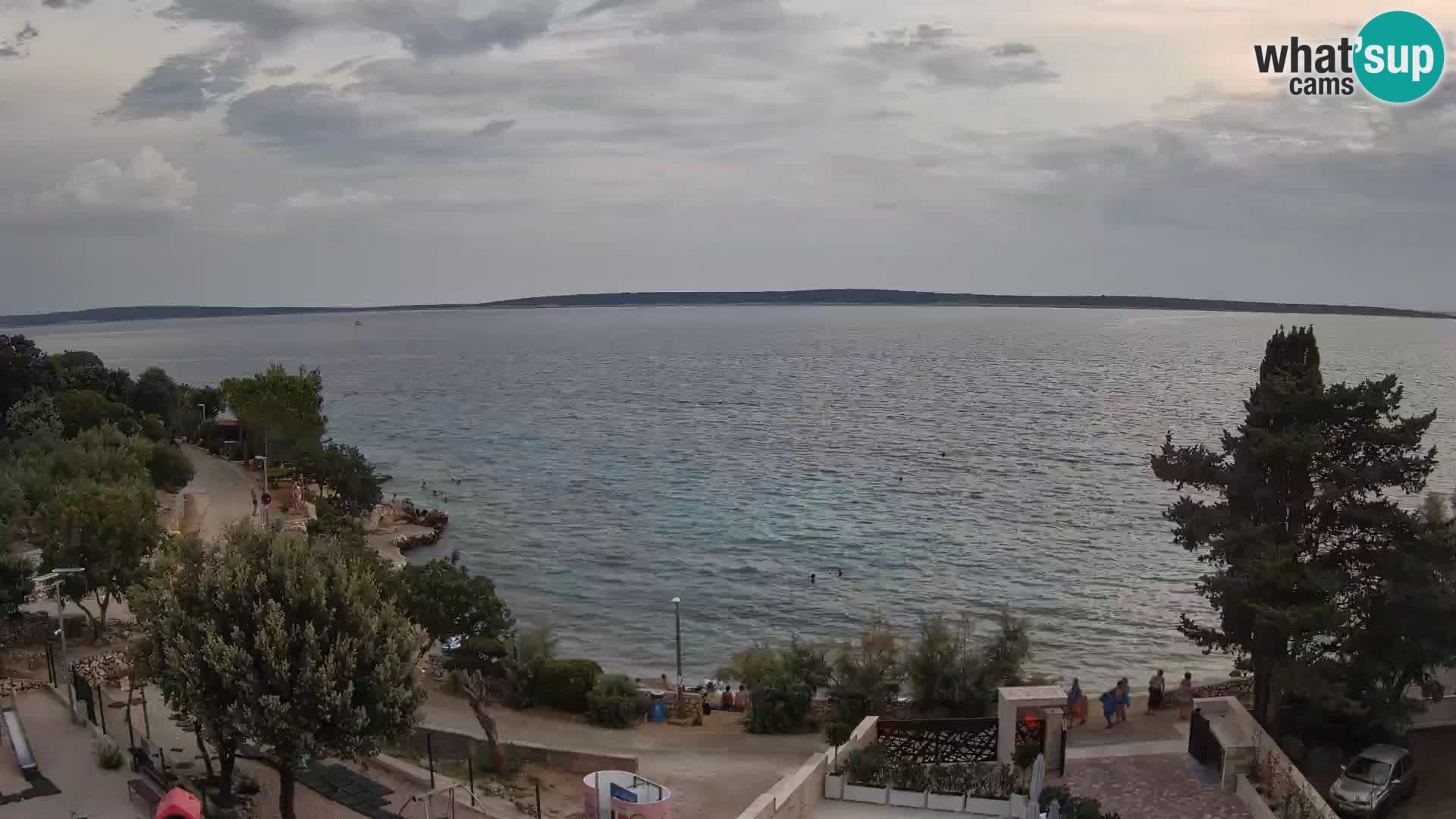 Webcam Plaža Male Mandre – Diretta dalla spiaggia sull’isola di Pag