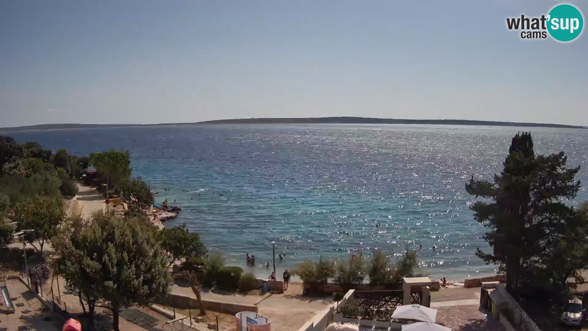 Webcam Plaža Male Mandre – Live View from Pag Island