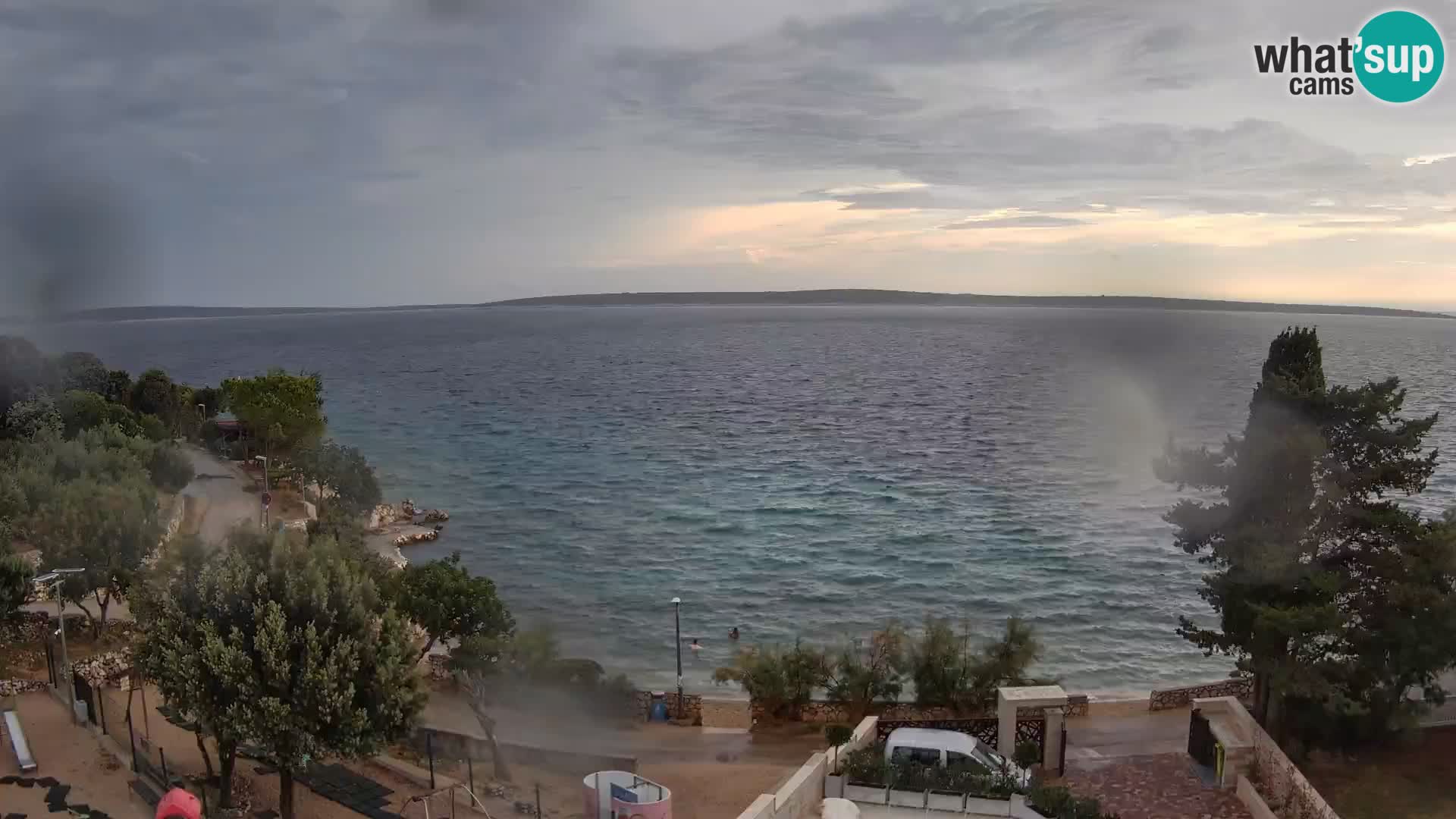 Webcam Plaža Male Mandre – Diretta dalla spiaggia sull’isola di Pag