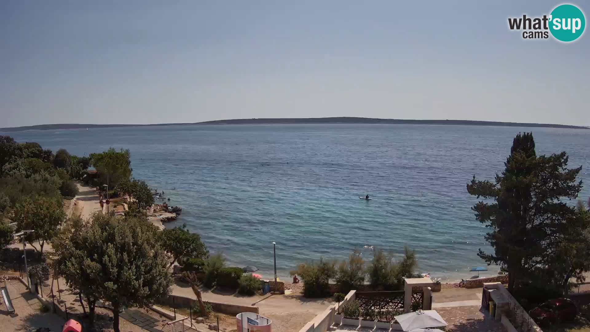 Webcam Plaža Male Mandre – Diretta dalla spiaggia sull’isola di Pag