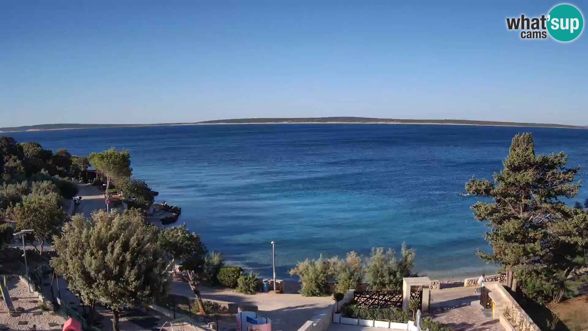 Webcam Strand Male Mandre – Liveblick von der Insel Pag