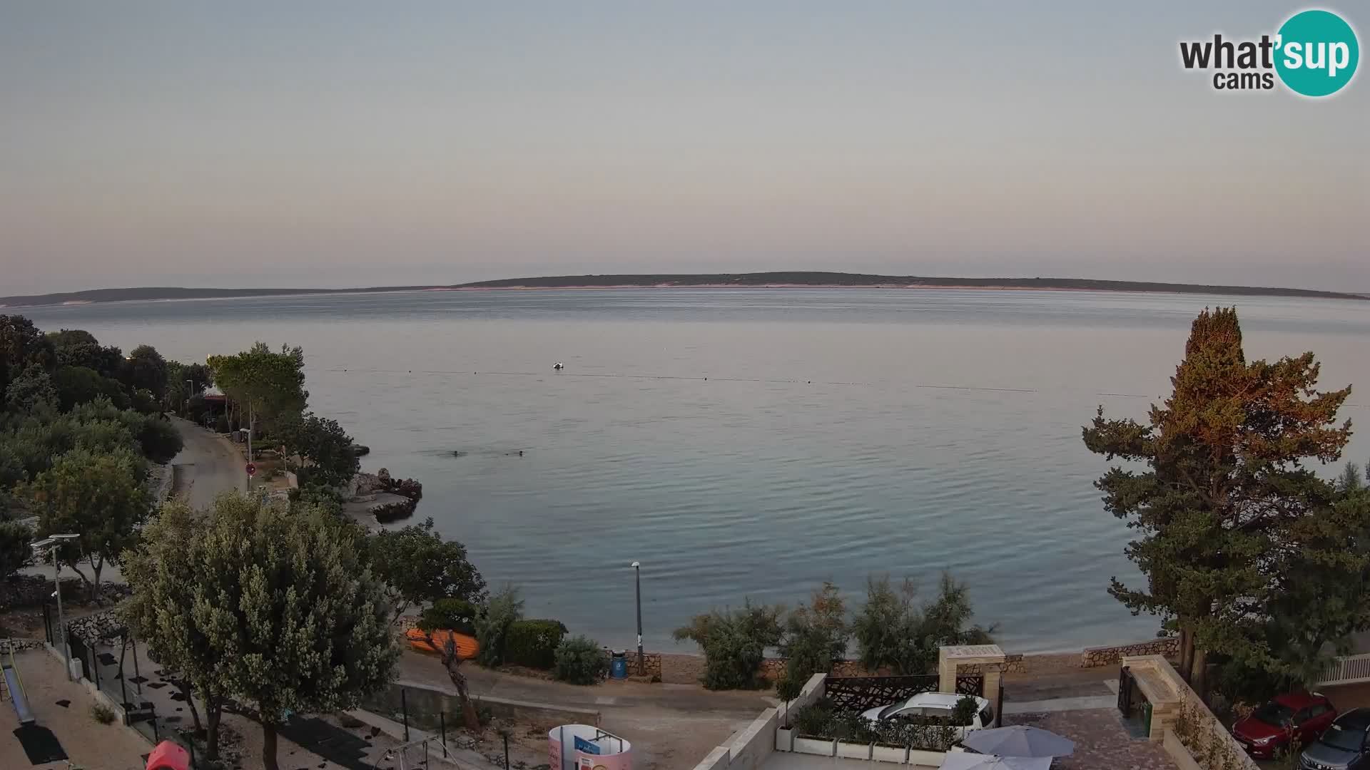 Webcam Strand Male Mandre – Liveblick von der Insel Pag