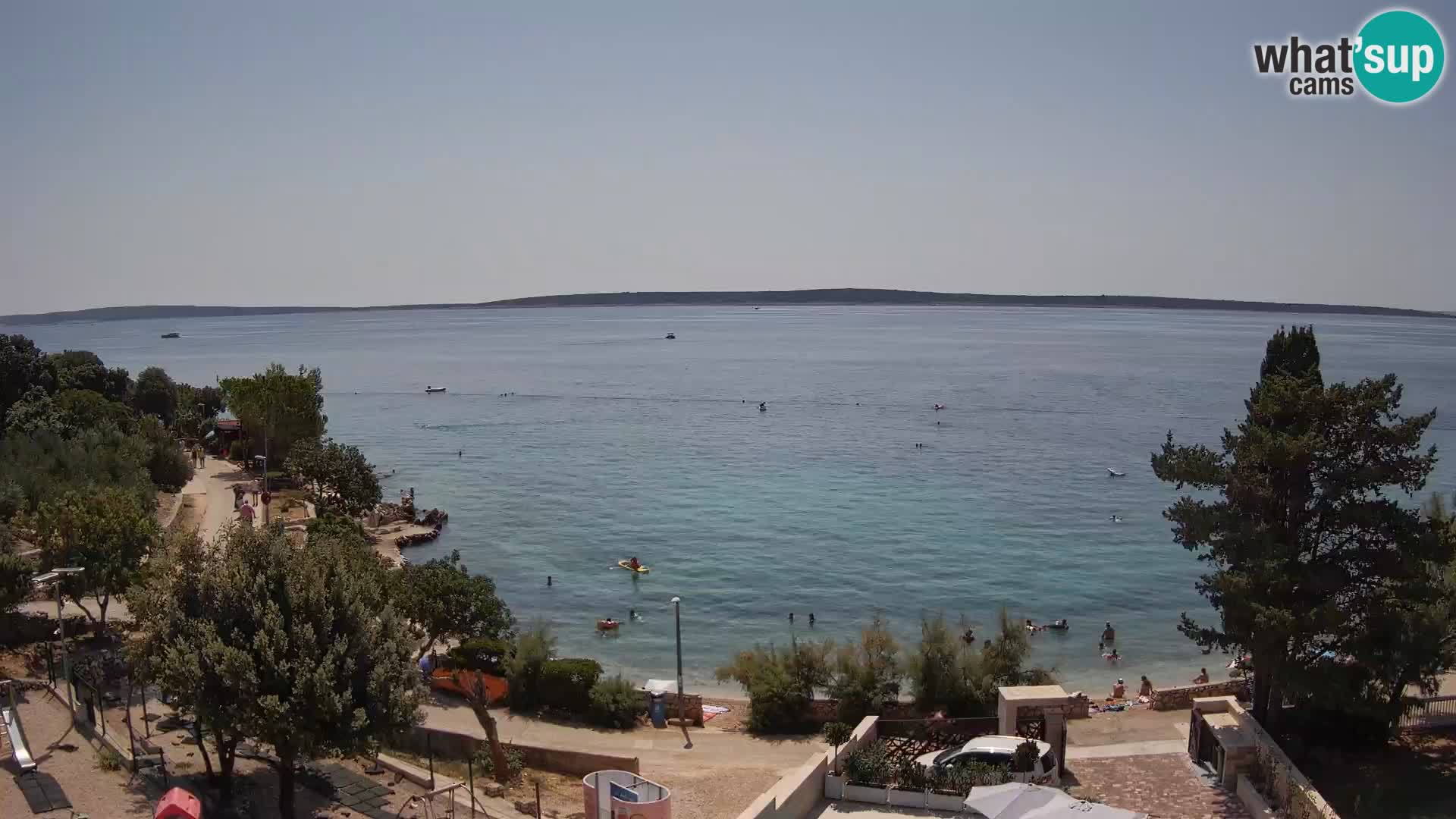 Webcam Plaža Male Mandre – Live View from Pag Island