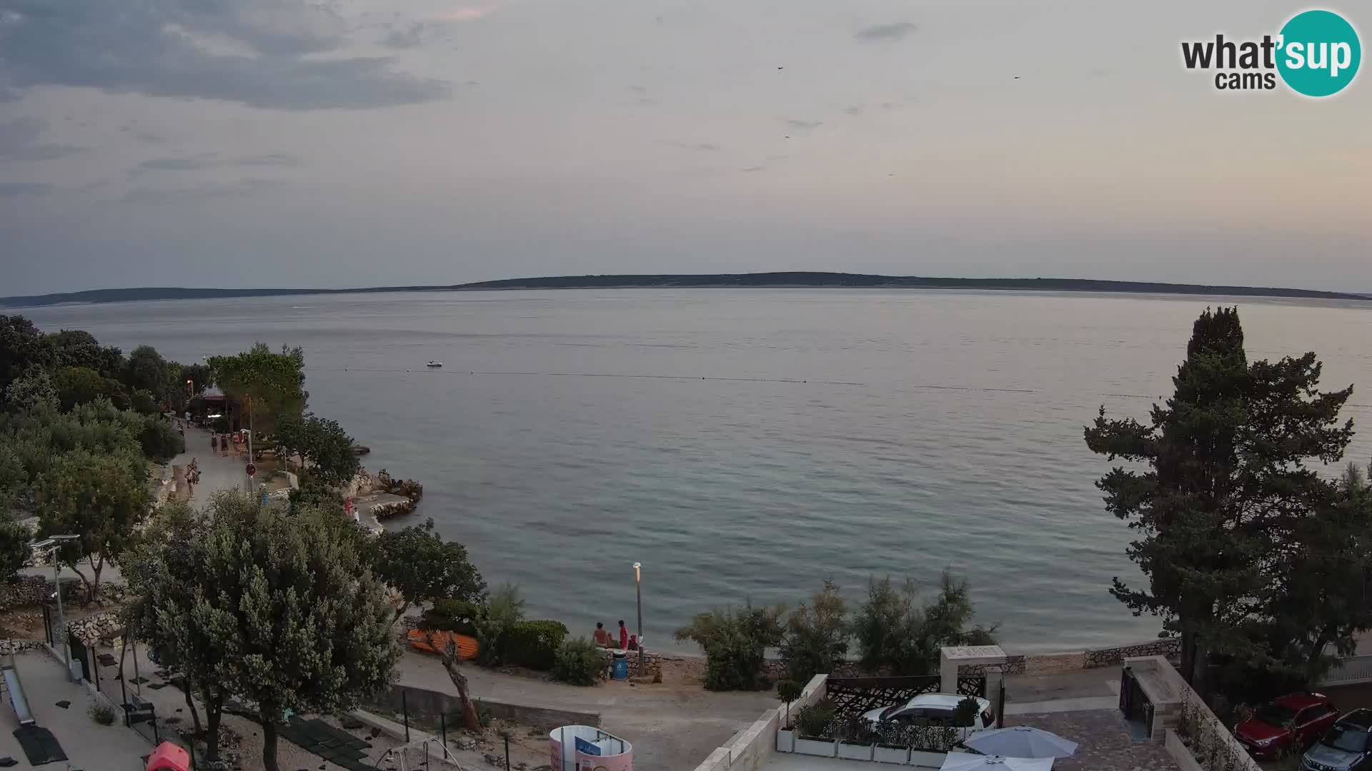 Webcam Strand Male Mandre – Liveblick von der Insel Pag