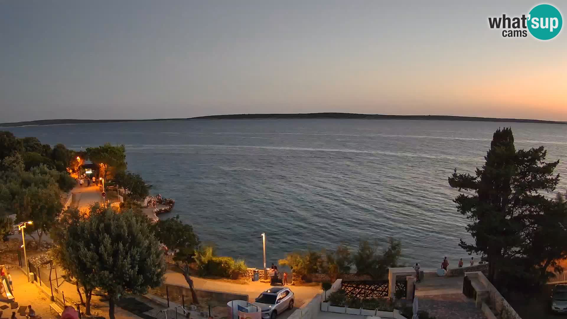 Webcam Strand Male Mandre – Liveblick von der Insel Pag