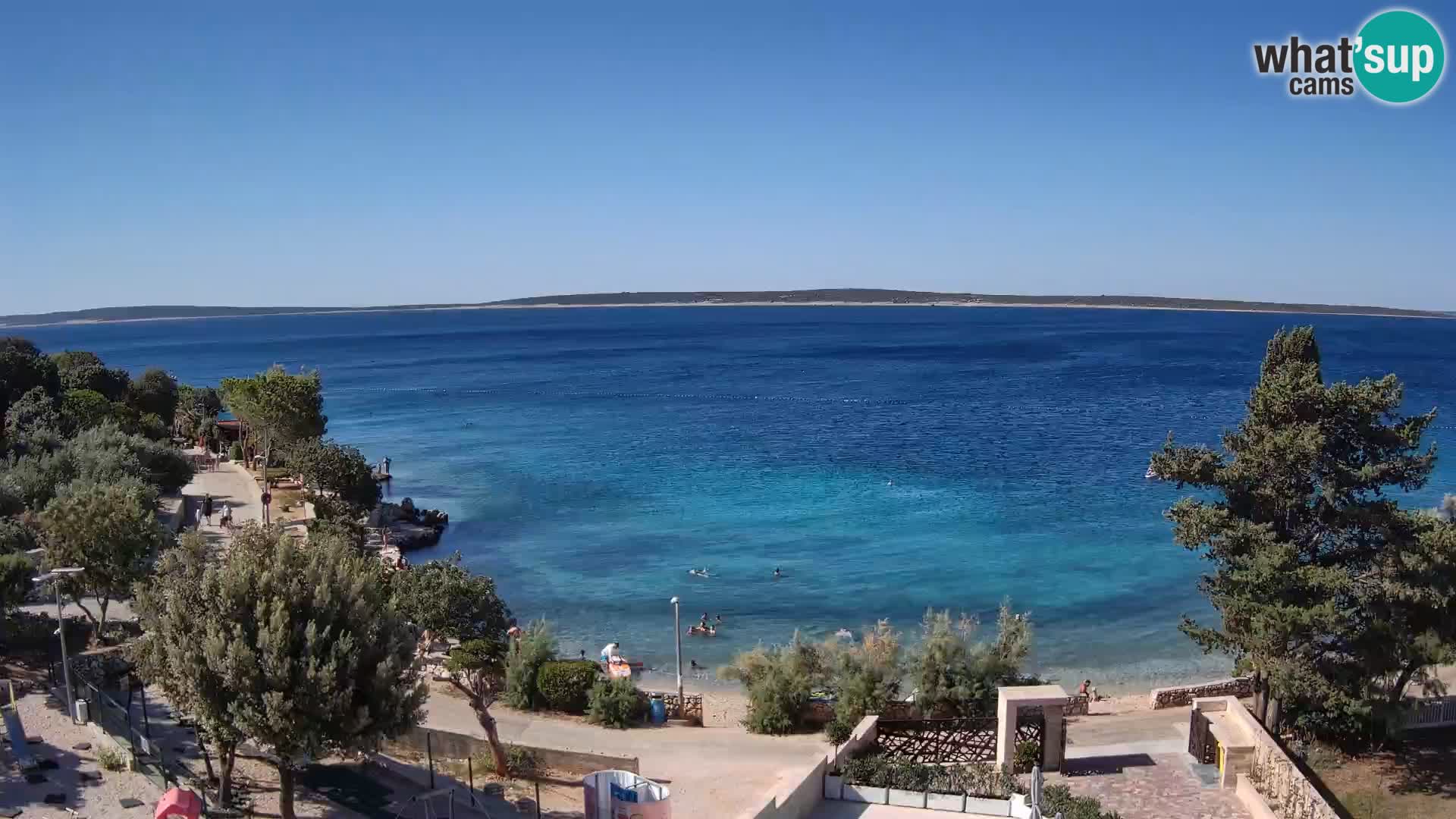 Webcam Plaža Male Mandre – Live View from Pag Island