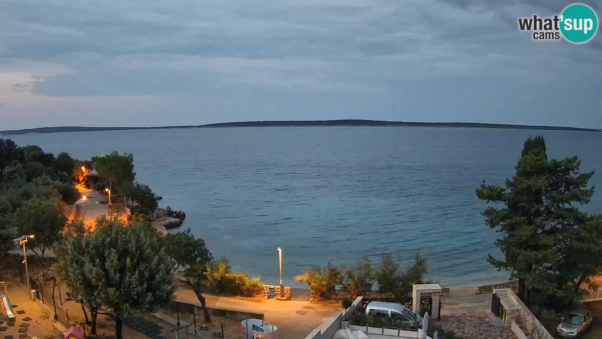 Webcam Plaža Male Mandre – Live View from Pag Island