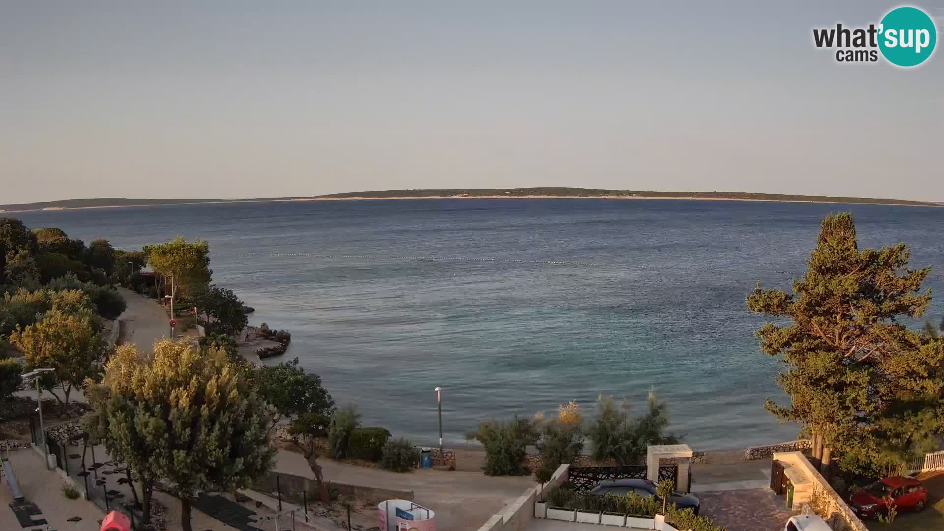 Webcam Plaža Male Mandre – Live View from Pag Island