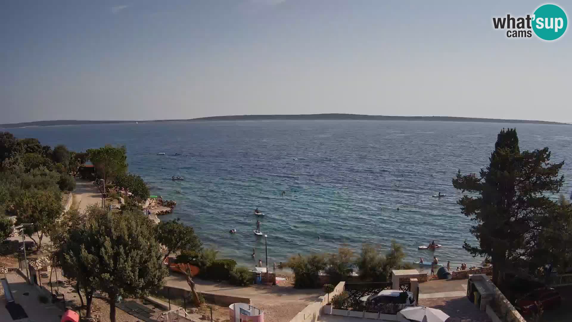 Webcam Plaža Male Mandre – Live View from Pag Island