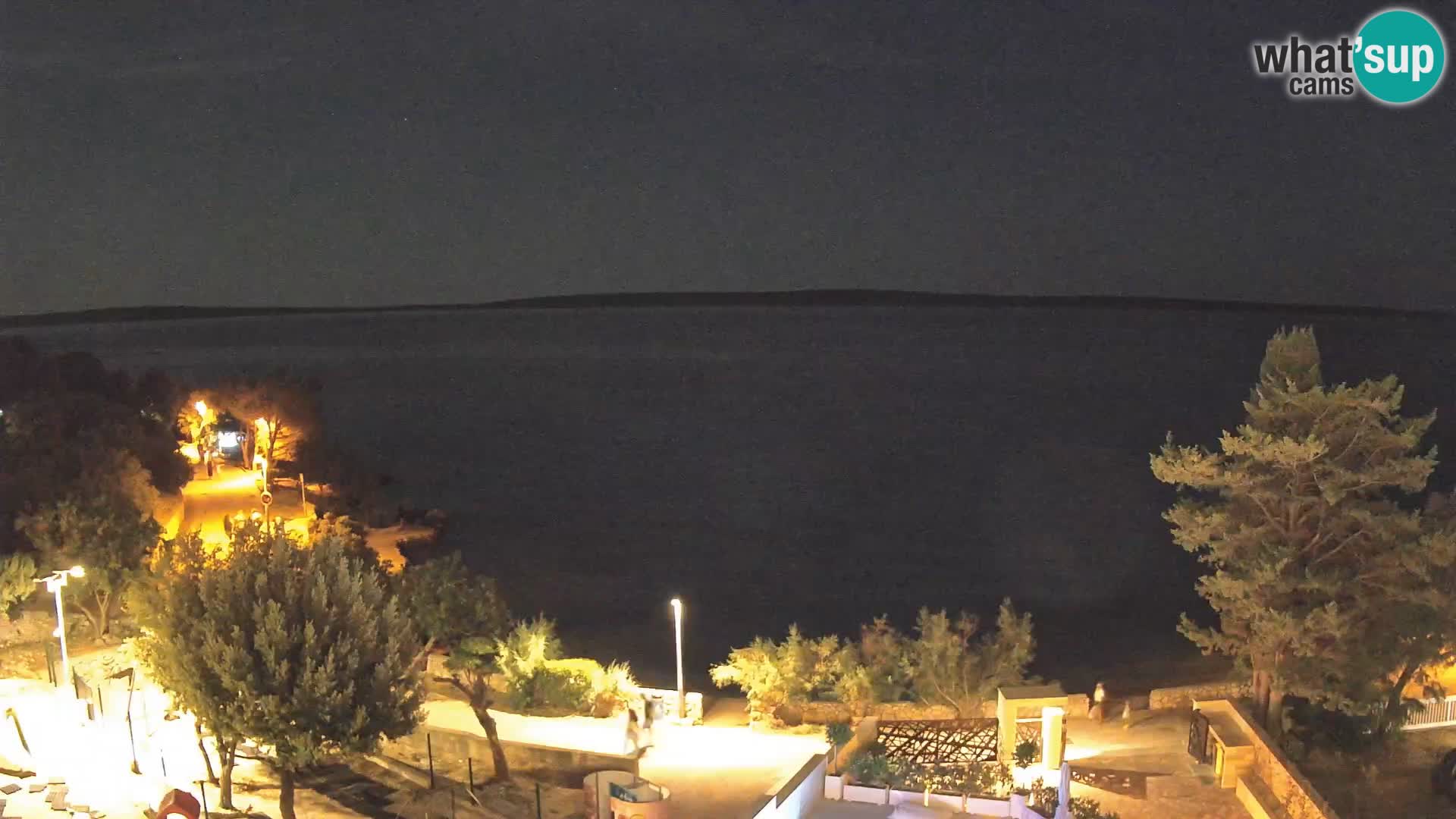 Webcam Plaža Male Mandre – Diretta dalla spiaggia sull’isola di Pag