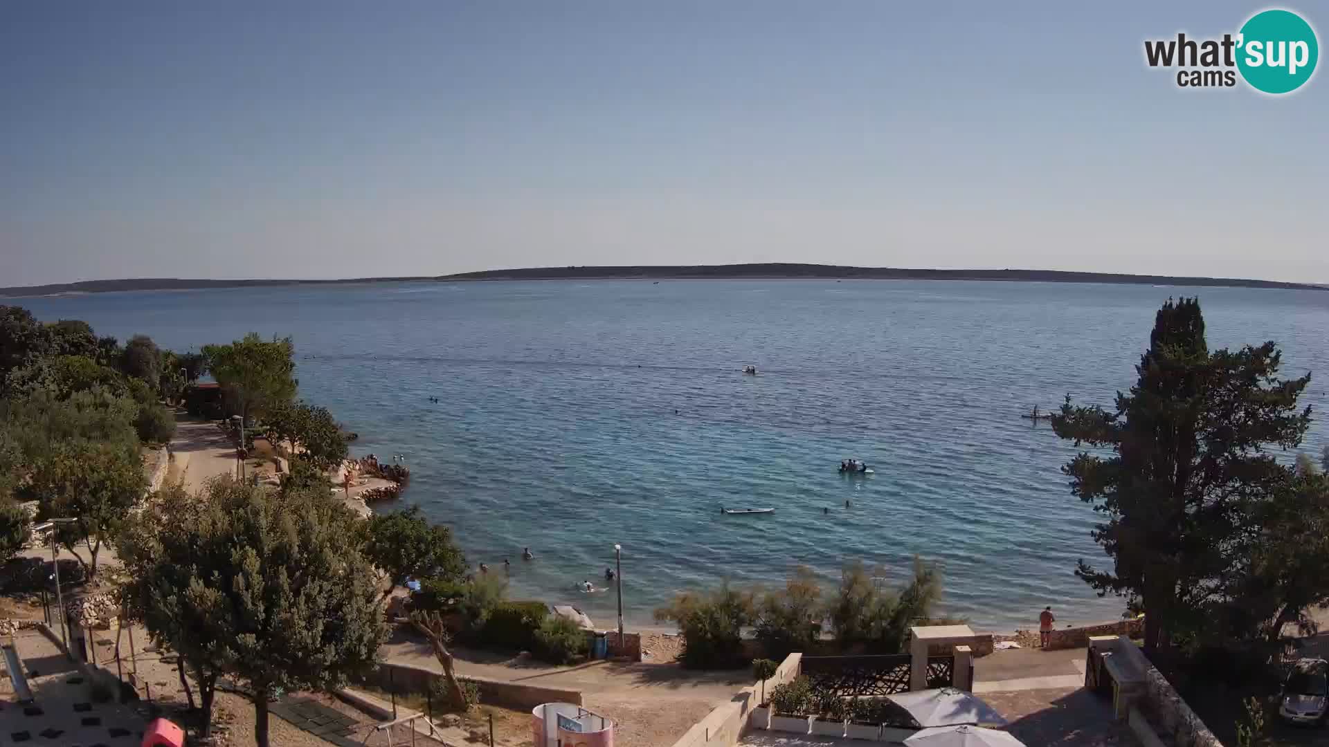Webcam Plaža Male Mandre – Live View from Pag Island