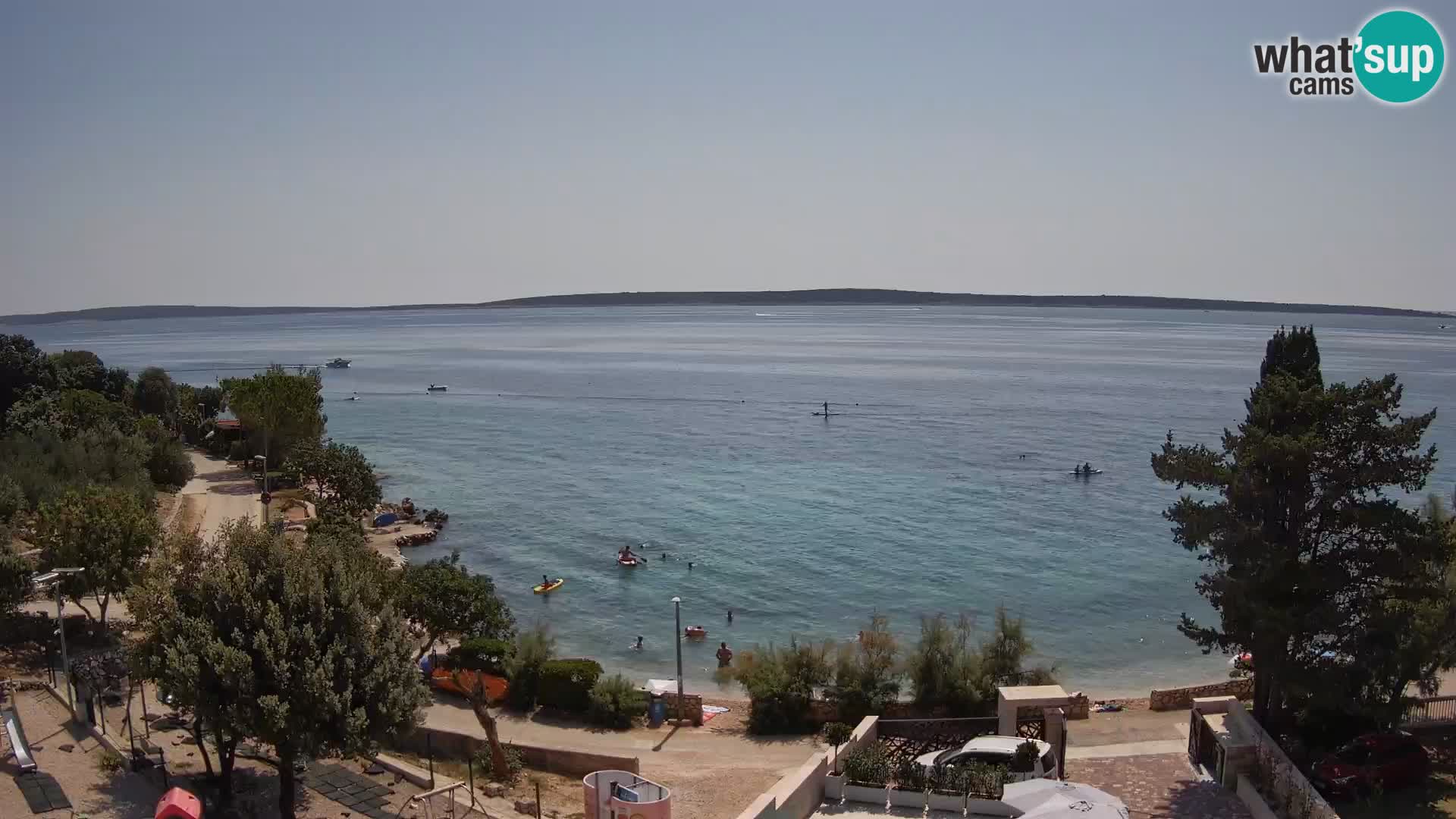 Webcam Plaža Male Mandre – Diretta dalla spiaggia sull’isola di Pag